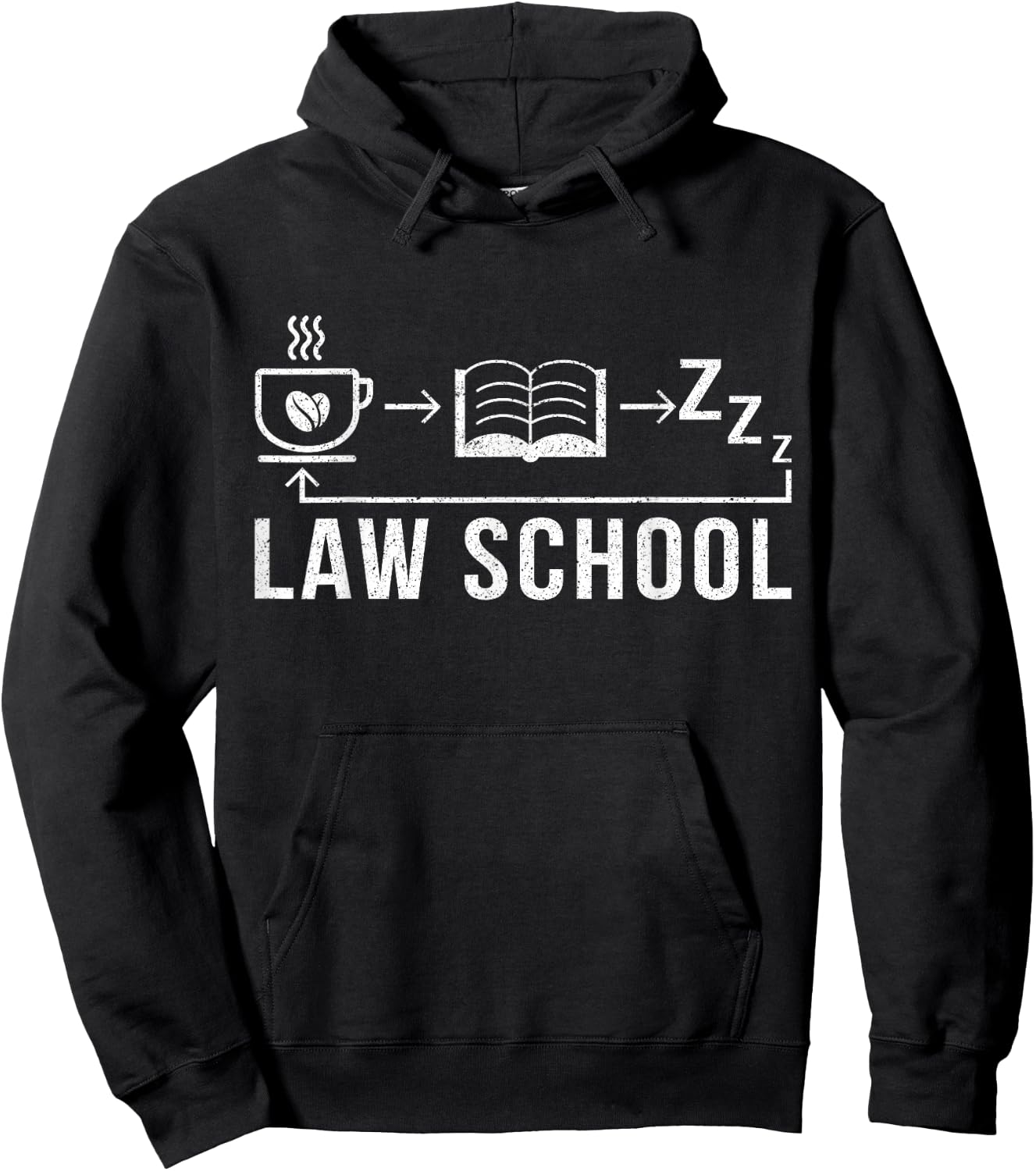 A Law School Student Lawyer Gift Hoodie - Hoodie | Black