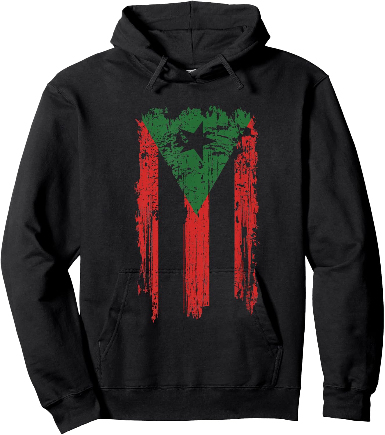 Afro Boricua Puerto Rico Flag, Africa Puerto Rico Hoodie - Hoodie | Black