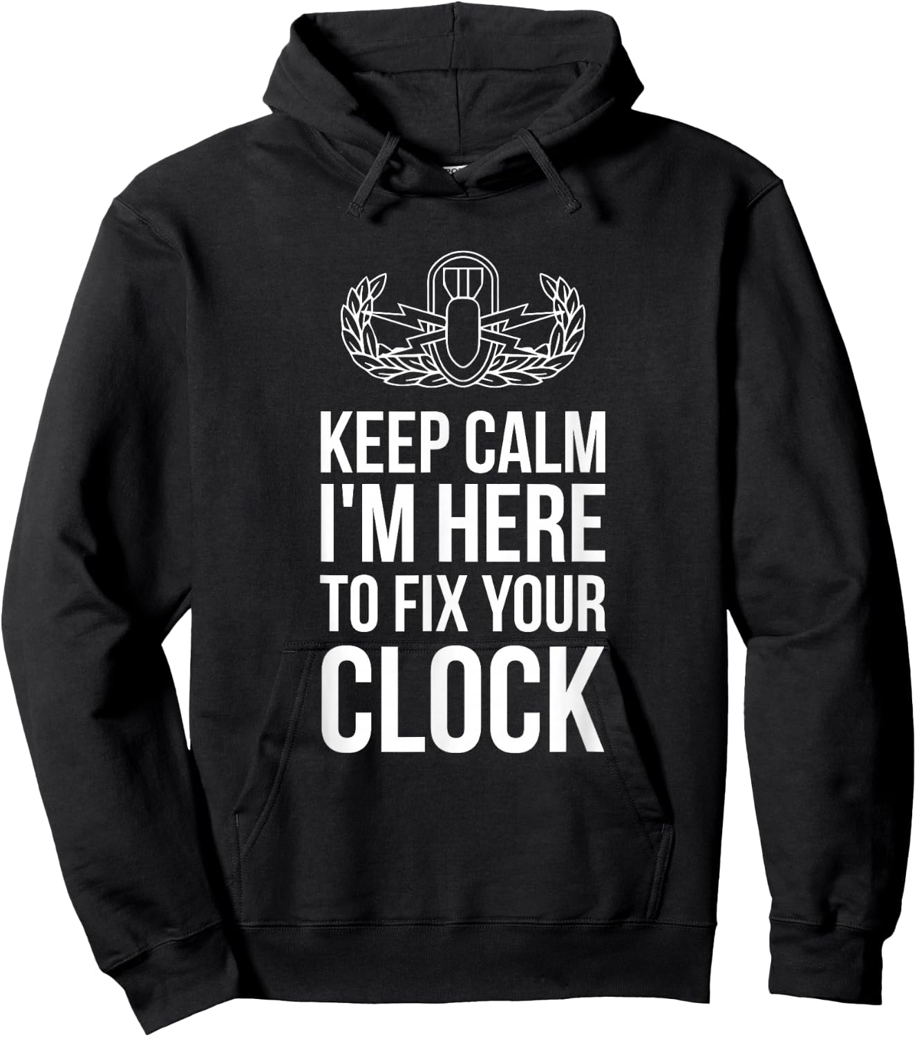Funny Bomb Disposal Expert Shirt Fix Your Clock Bomb Squad Hoodie - Hoodie | Black