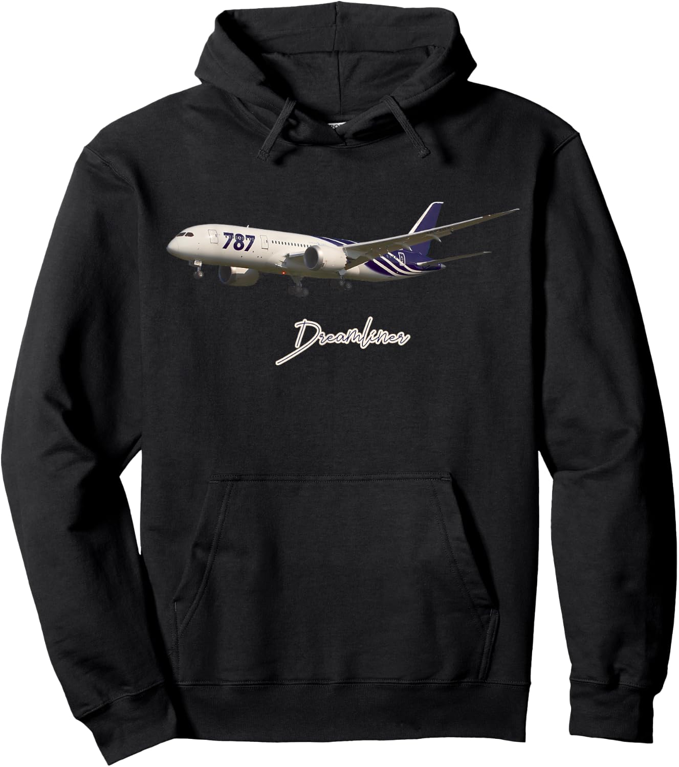 787 Passenger Plane Hoodie - Hoodie | Black