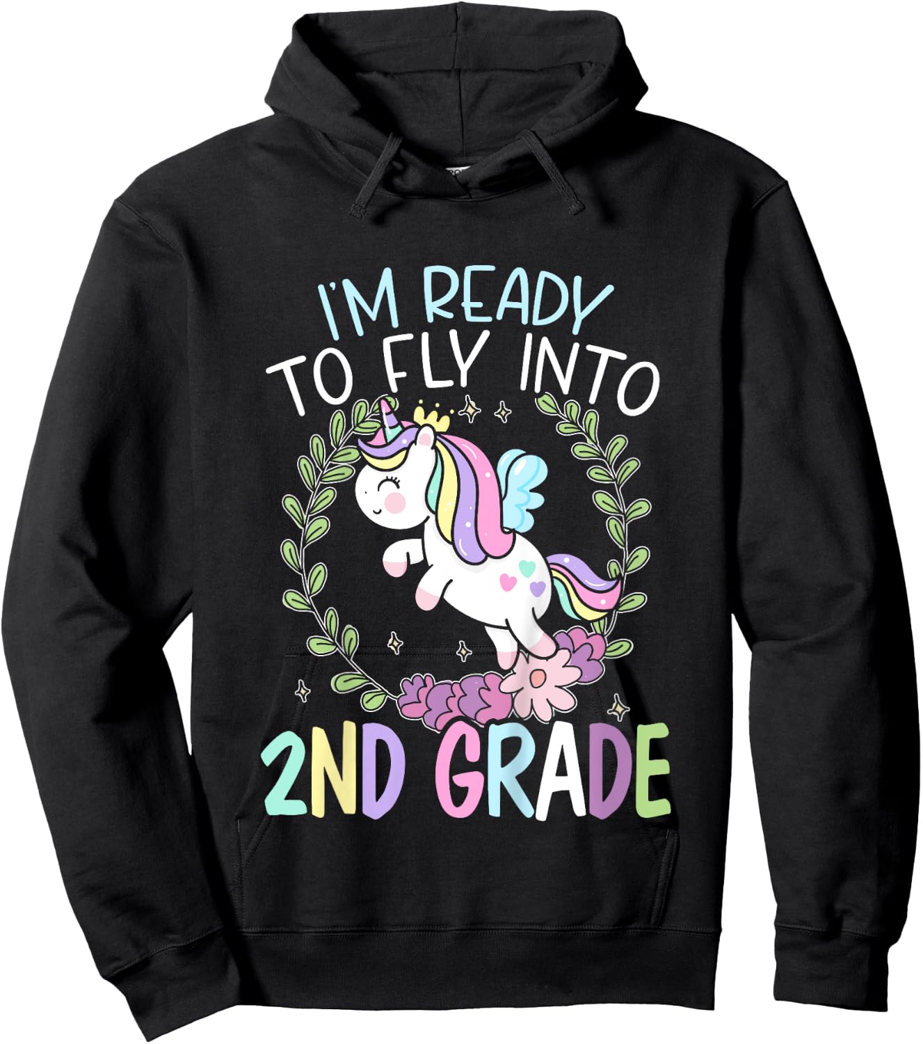 Kids I'm Ready To Fly Into 2nd Grade First Day Of School Hoodie - Hoodie | Black