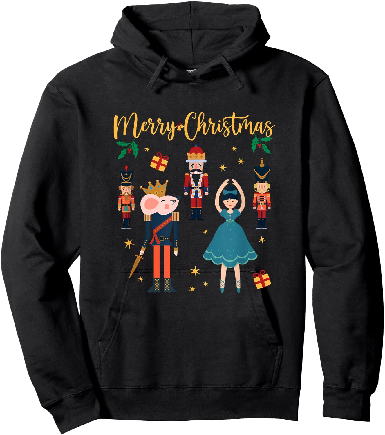 Matching Family Nutcracker Ballet Pajama Christmas Clara Hoodie - Hoodie | Black