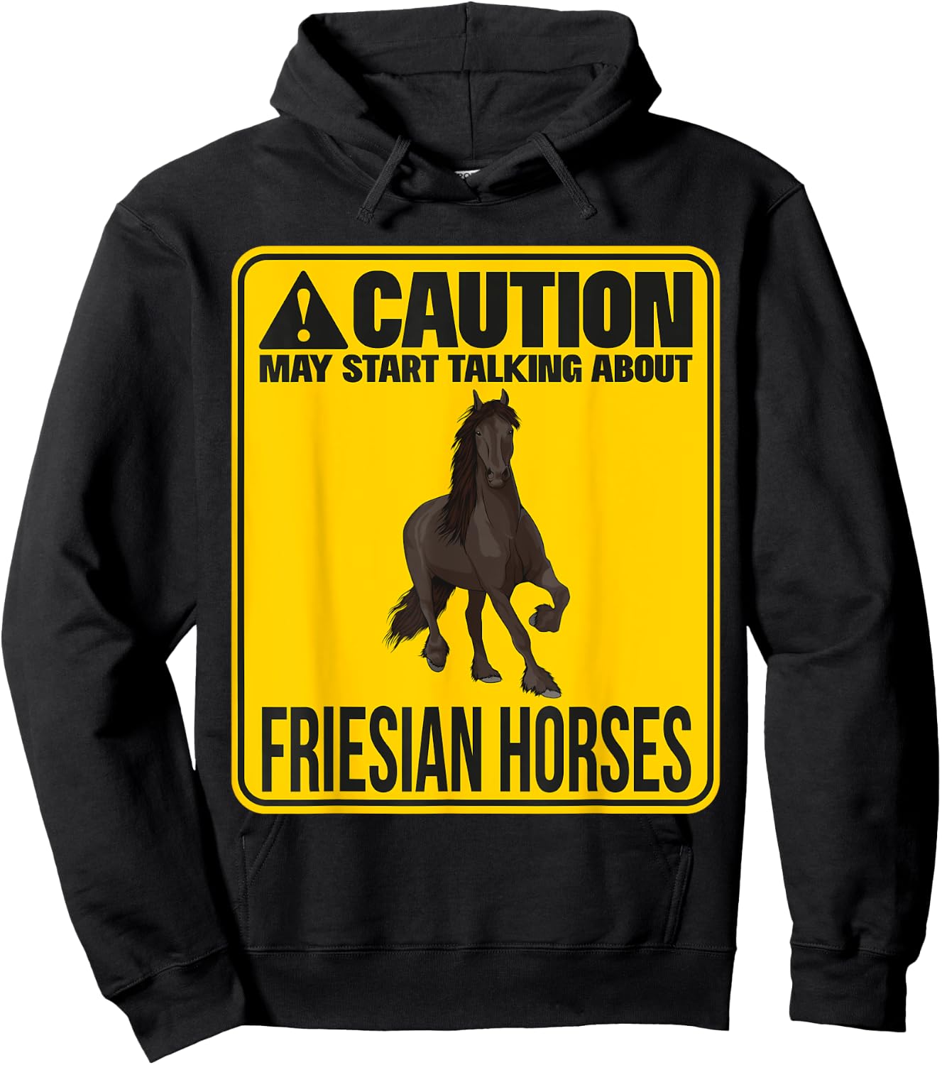 May Start Talking About Friesian Horses Riding Stuff Rider Hoodie - Hoodie | Black