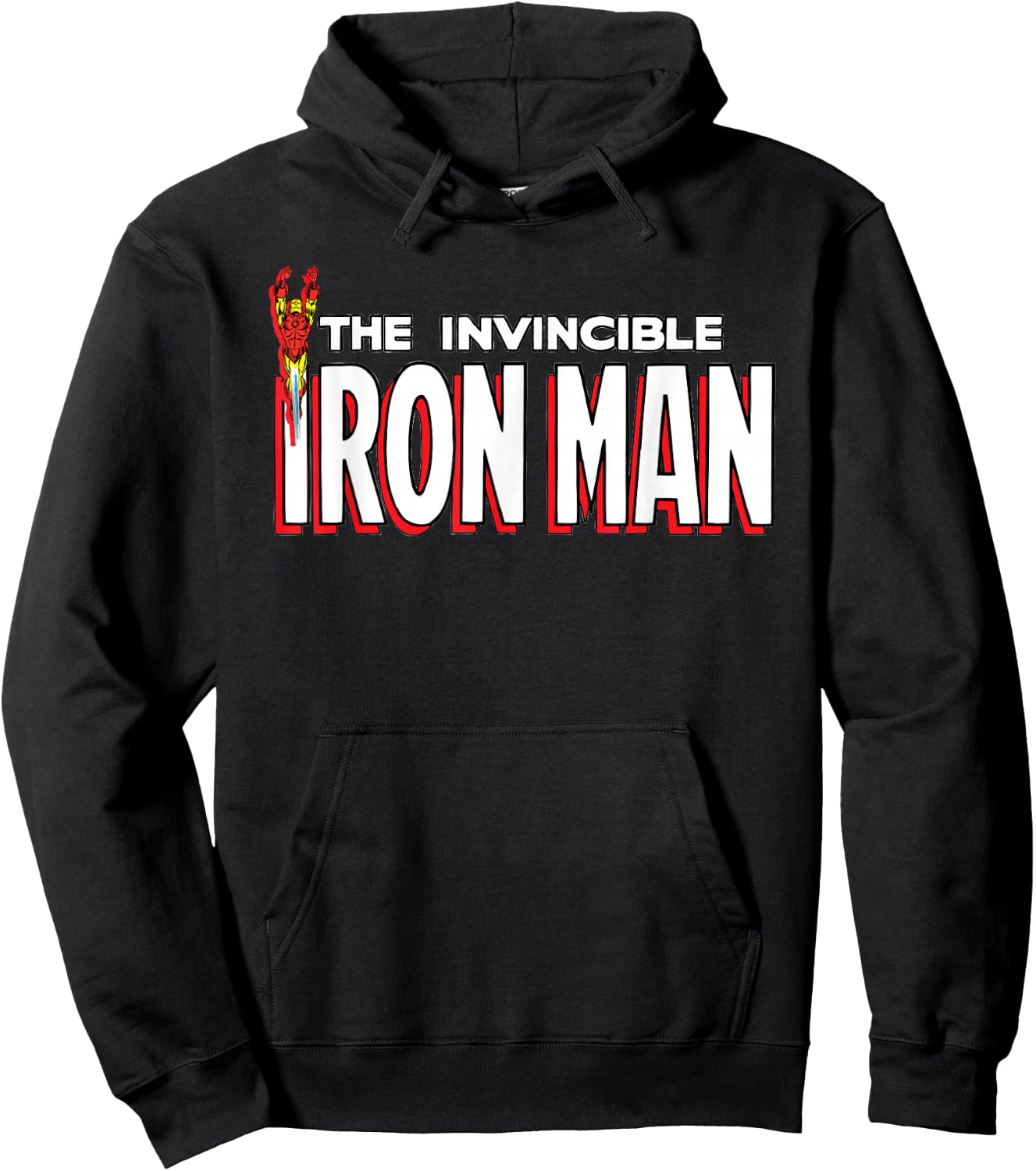 Marvel The Invincible Iron Man Retro Comic Book Hoodie - Hoodie | Black