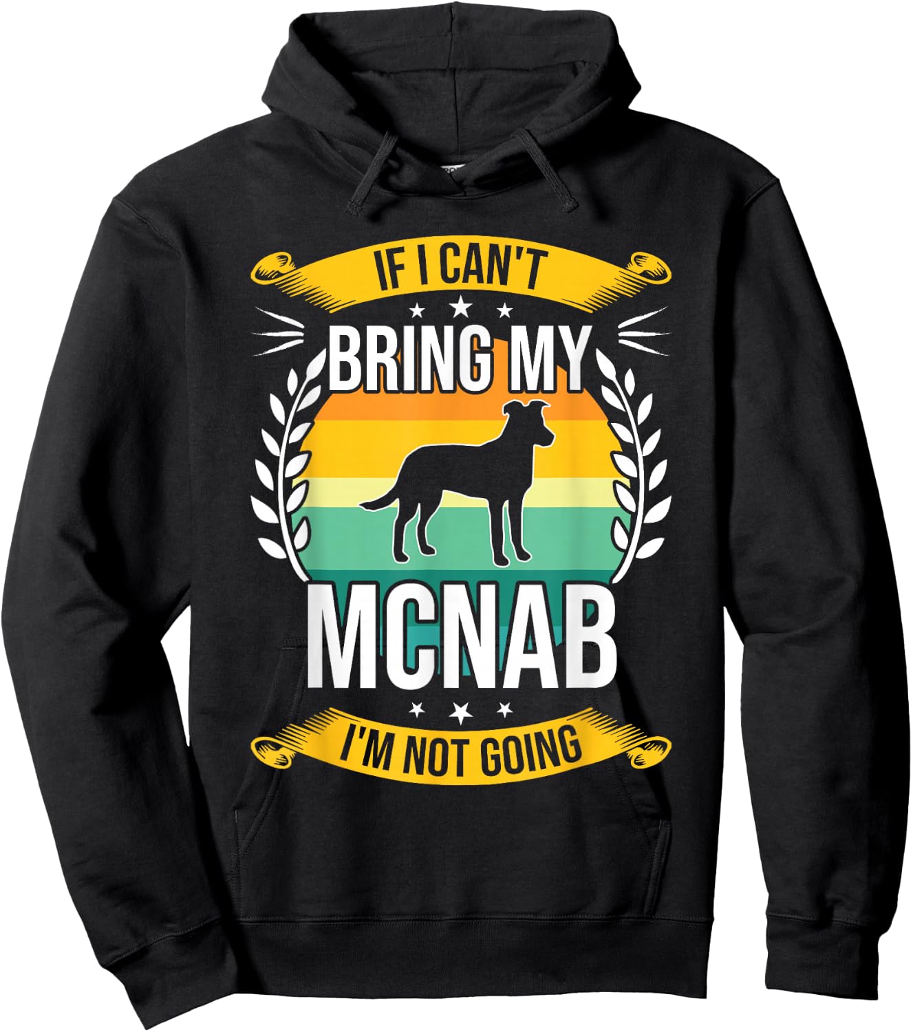 If I Can't Bring My Mcnab Dog Lover Hoodie - Hoodie | Black