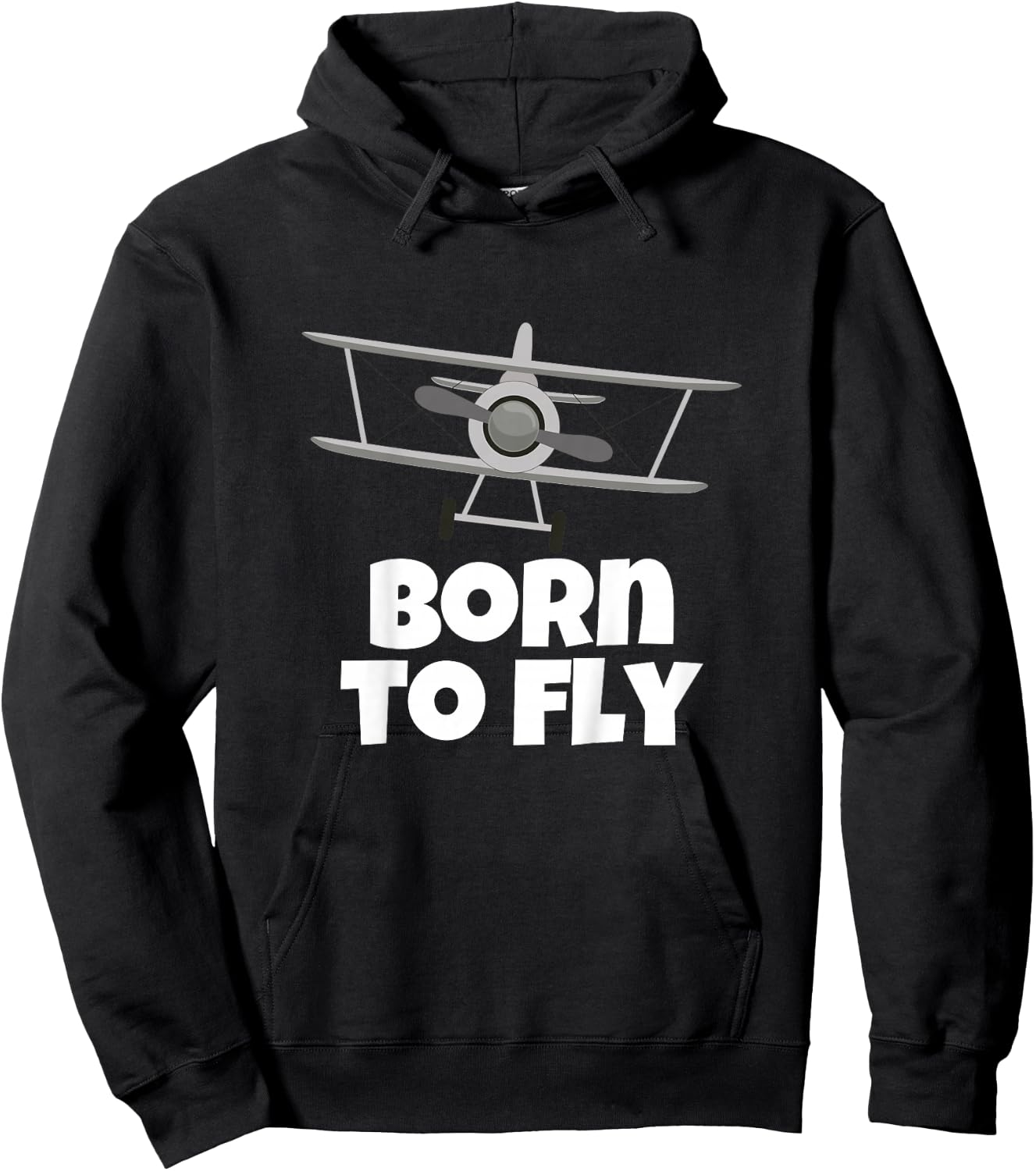 Born to Fly Airplane Pilot Hoodie - Hoodie | Black