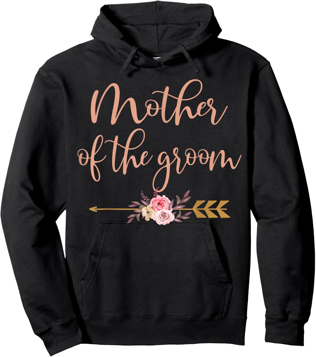 Mother of The Groom Bridal Shower Gift Wedding Party Hoodie - Hoodie | Black