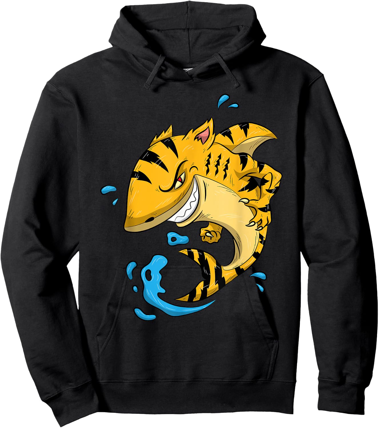 Tiger Shark Shirt Tigershark Boys Men Kids Predators Present Hoodie - Hoodie | Black