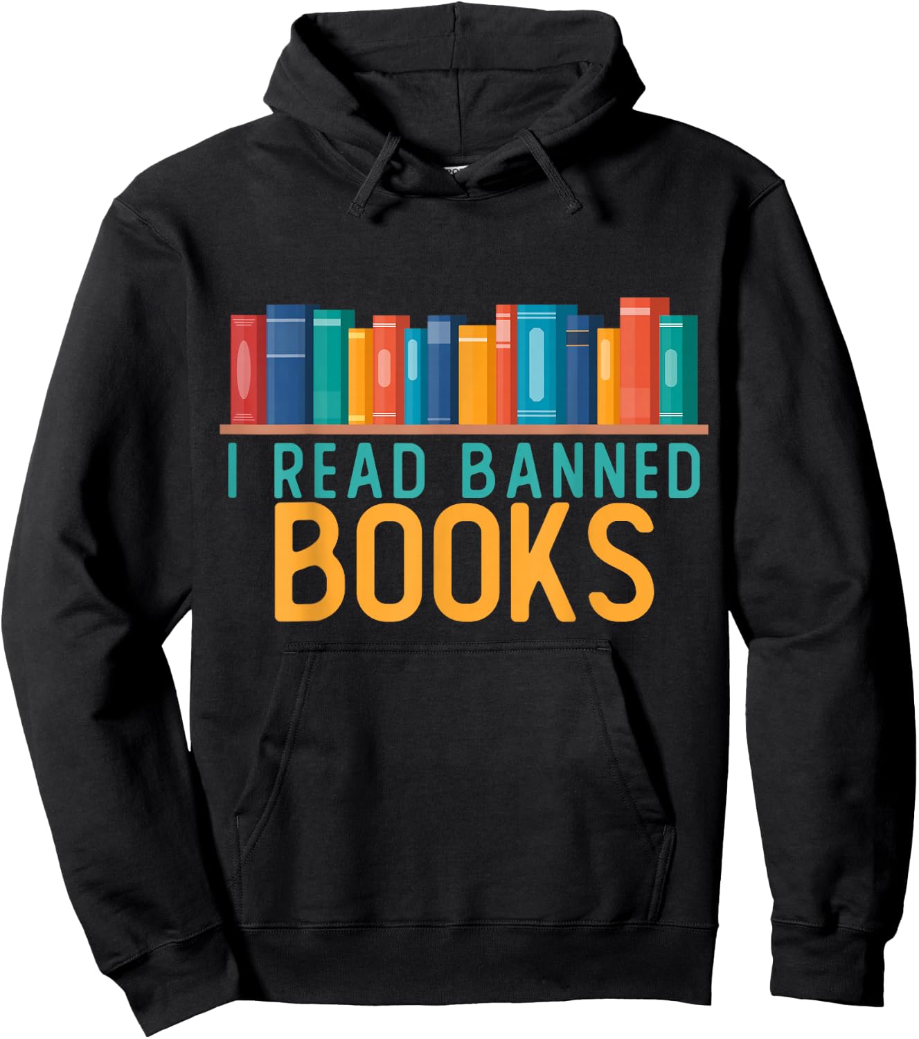 I Am With the Banned Books Shirts Funny I Read Banned Books Hoodie - Hoodie | Black