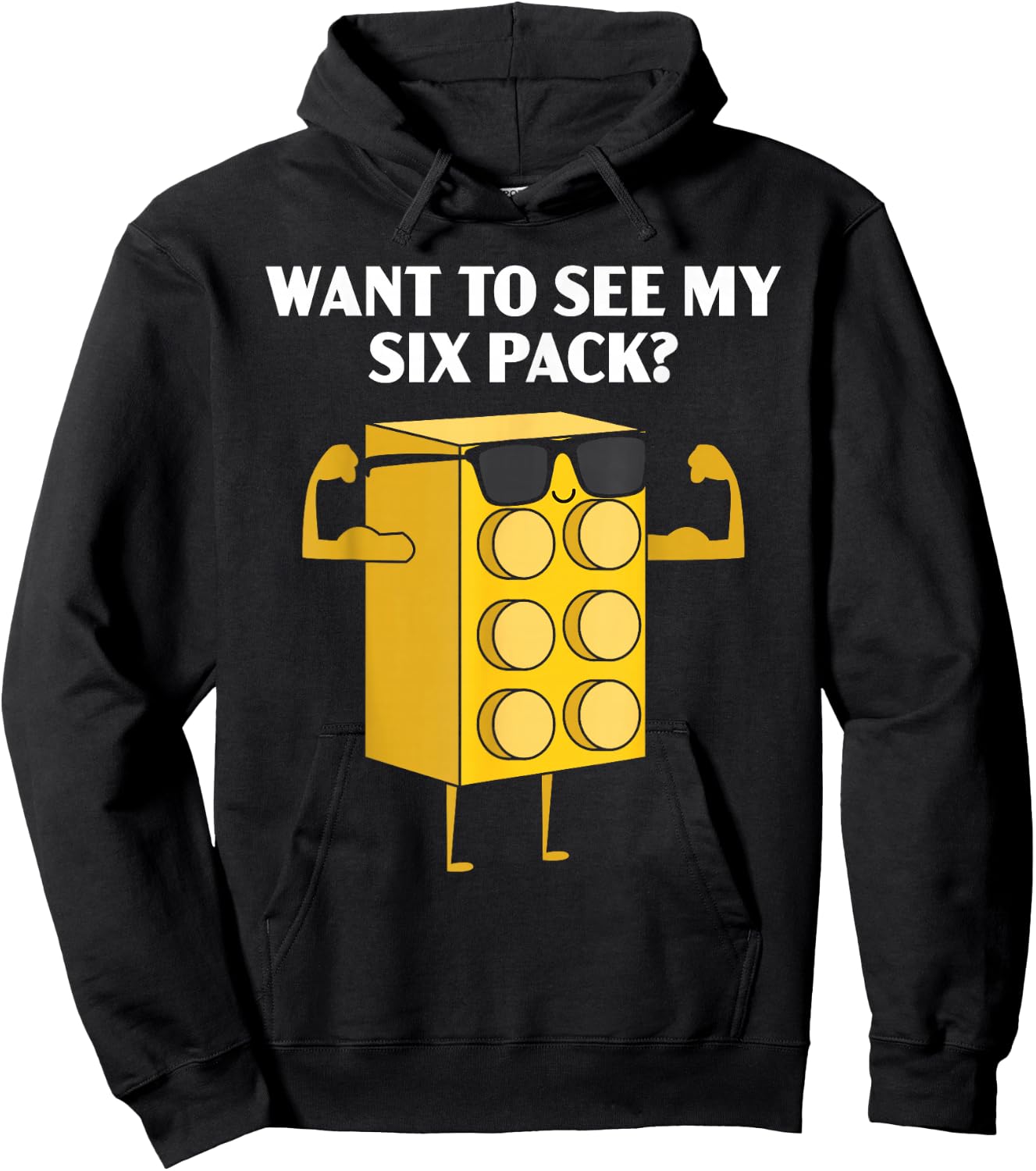 Want to See My Six Pack Bricks Lover Master Builder Hoodie - Hoodie | Black
