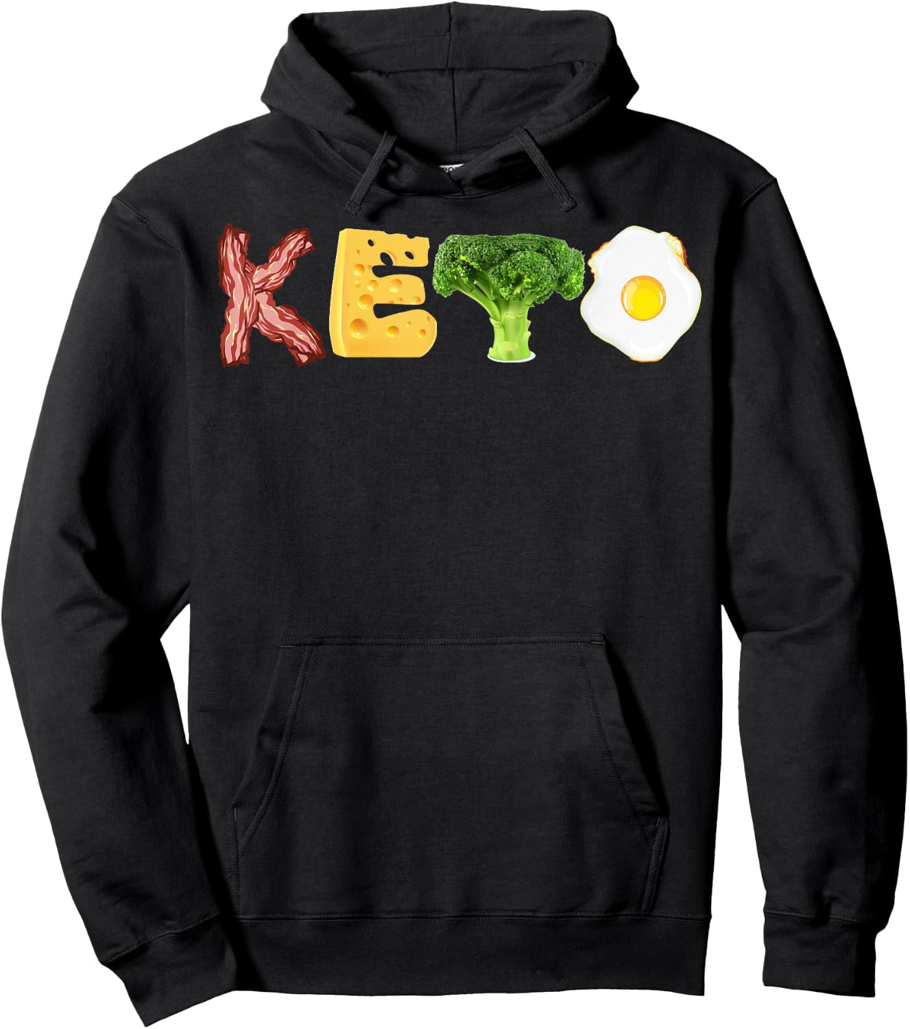 Keto Shirt | Cool Funny Low Carb High Fat Diet Gift Hoodie - Hoodie | Black