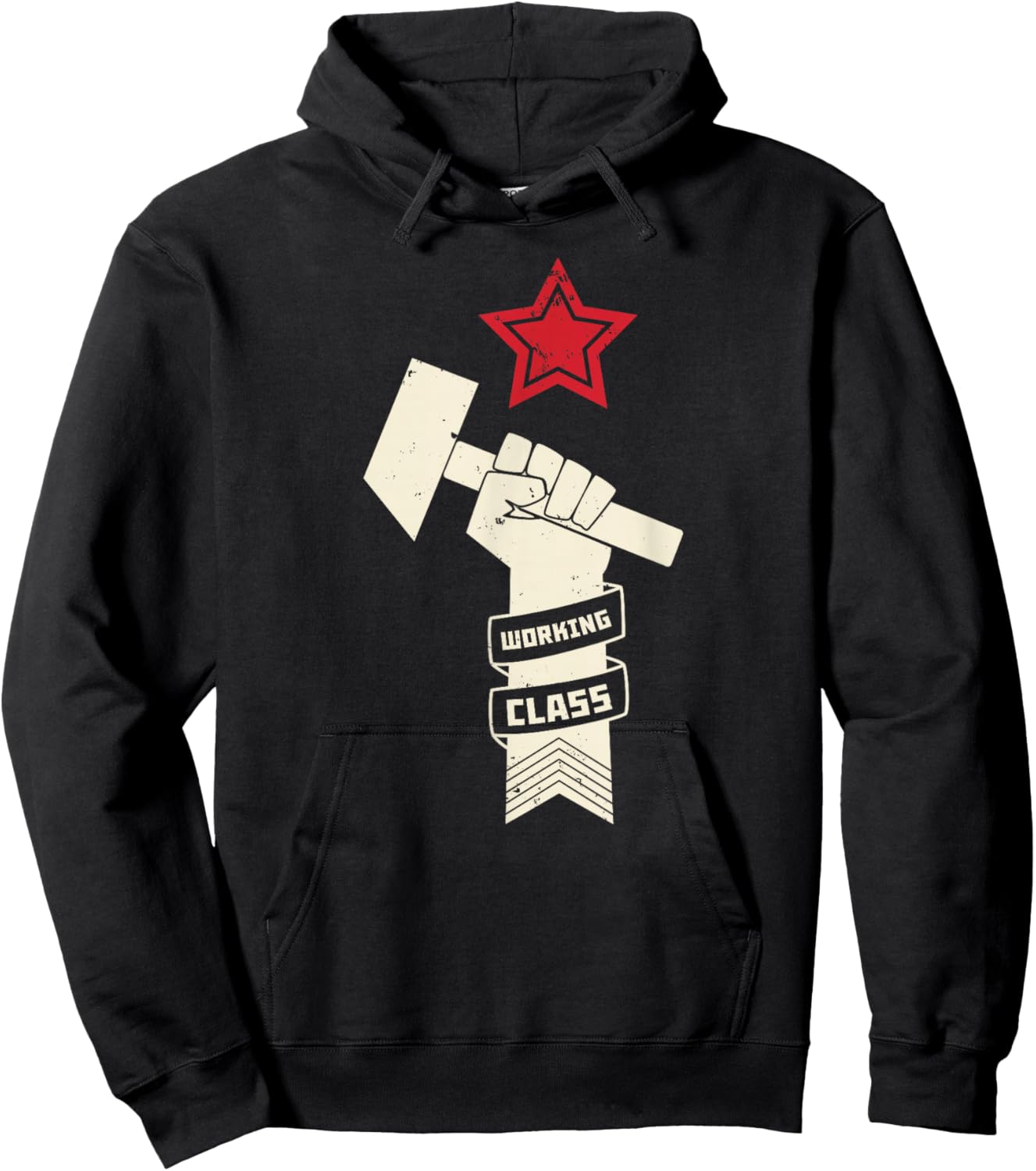 Proletariat Russia USSR Soviet Union CCCP Retro Vintage Hoodie - Hoodie | Black
