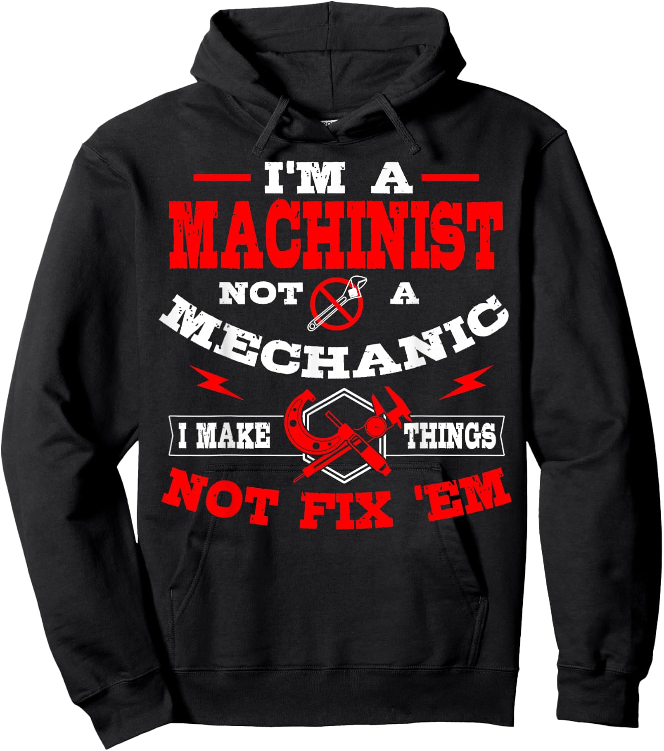 Machinist Profession CNC Machine Tools Machinery Operator Hoodie - Hoodie | Black