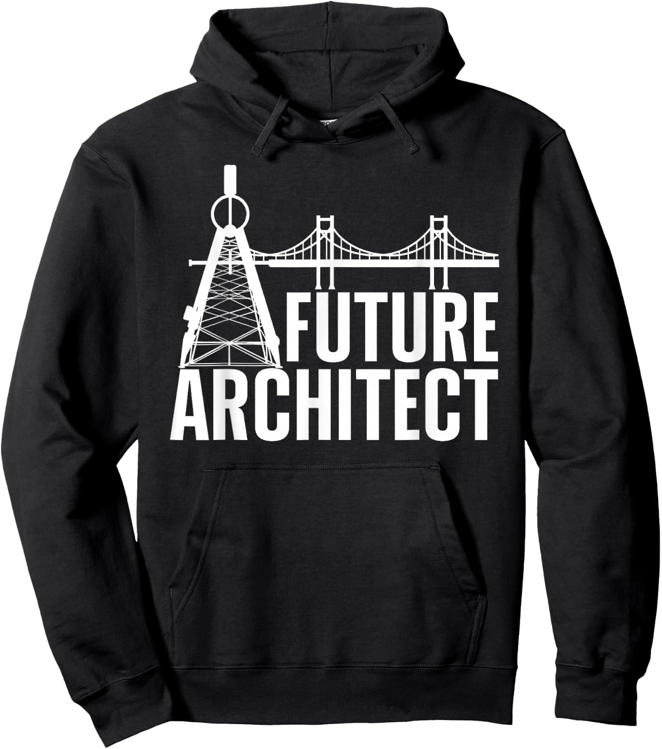 Cool Future Architect Art Boy Girl Kids Architecture Student Hoodie - Hoodie | Black