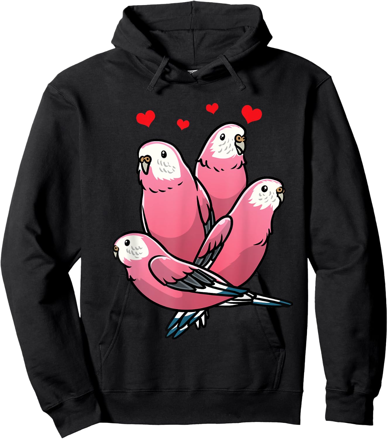 Bourke's parrot Bird Lover Parakeet Hoodie - Hoodie | Black