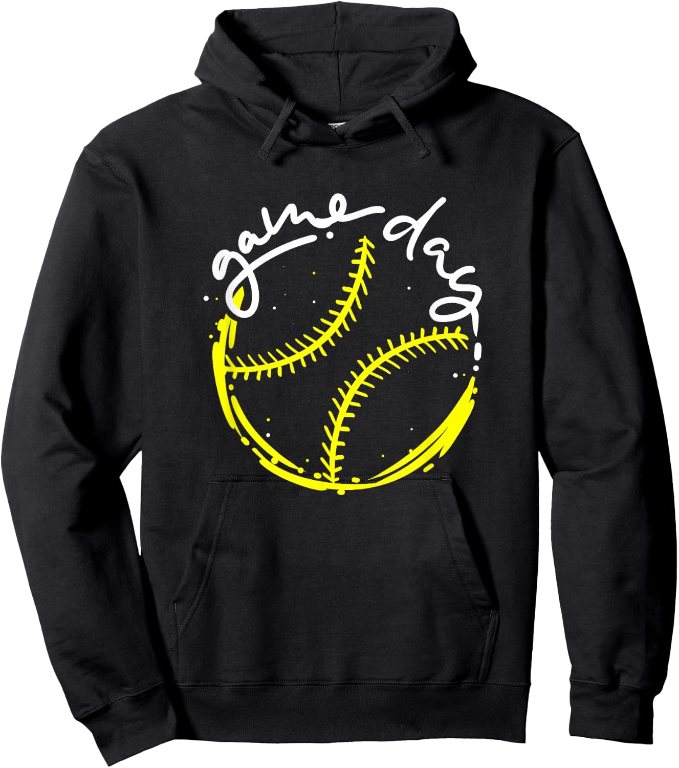 Game Day Baseball Life, Softball Life for Mom Boys Girls Hoodie - Hoodie | Black