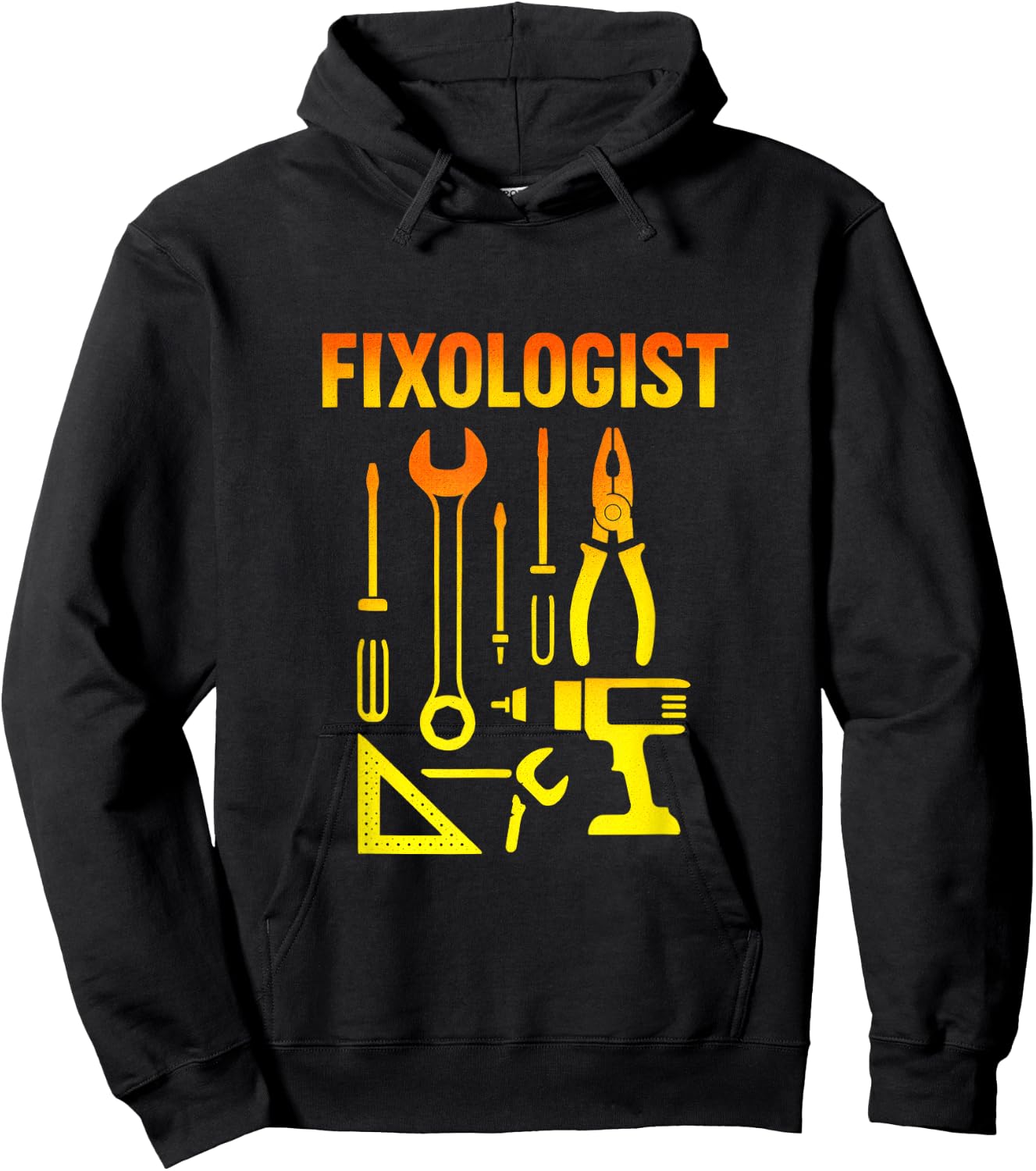 FIXOLOGIST - Funny Handyman Carpenter DIY Hoodie - Hoodie | Black