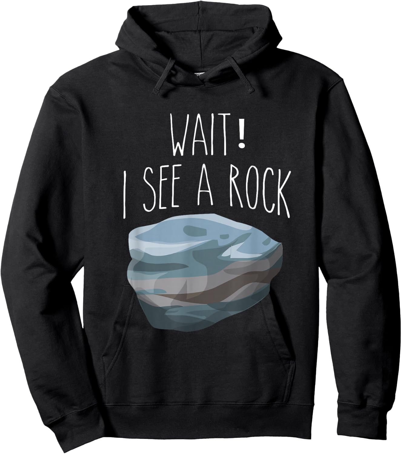 The Original Wait I See a Rock Shirt Funny Geologist Hoodie - Hoodie | Black