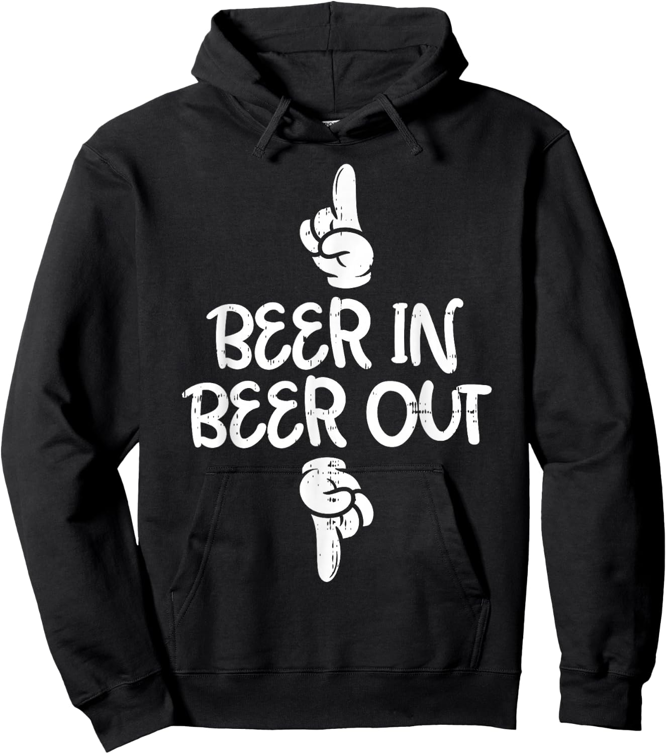 Beer In Out Funny Alcohol Drinking Team Squad Men Women Gift Hoodie - Hoodie | Black