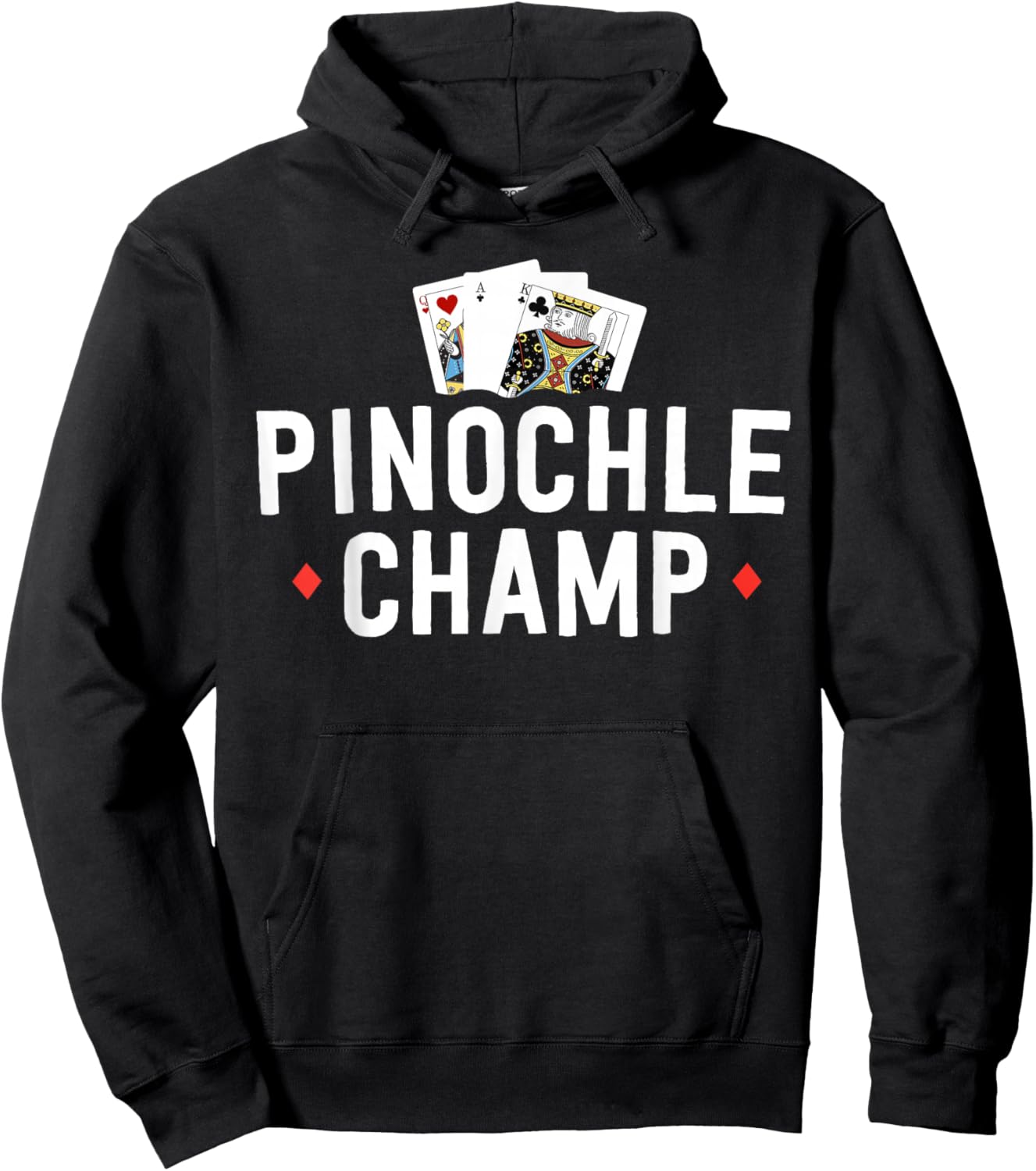 Funny Pinochle Tournament Pinochle Champ Player Gift Hoodie - Hoodie | Black