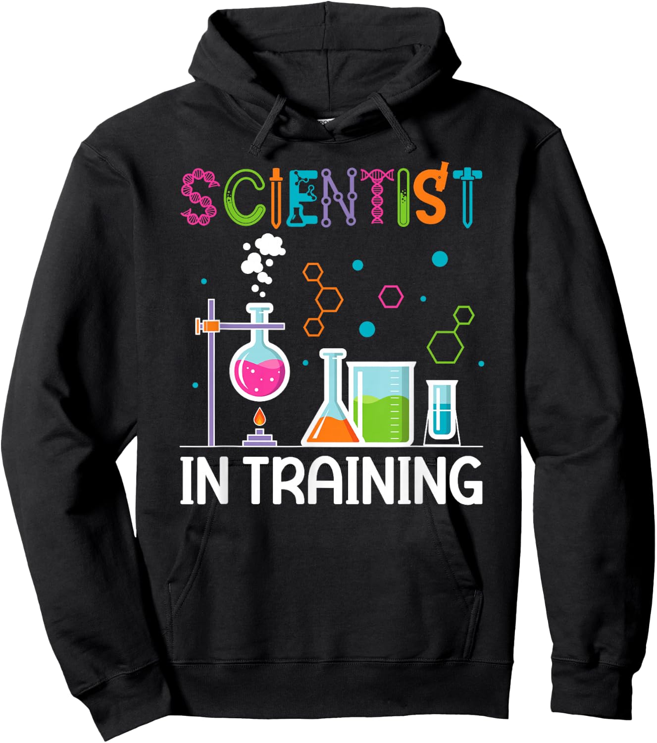 Future Scientist in Training Kids Scientist Boy Science Hoodie - Hoodie | Black