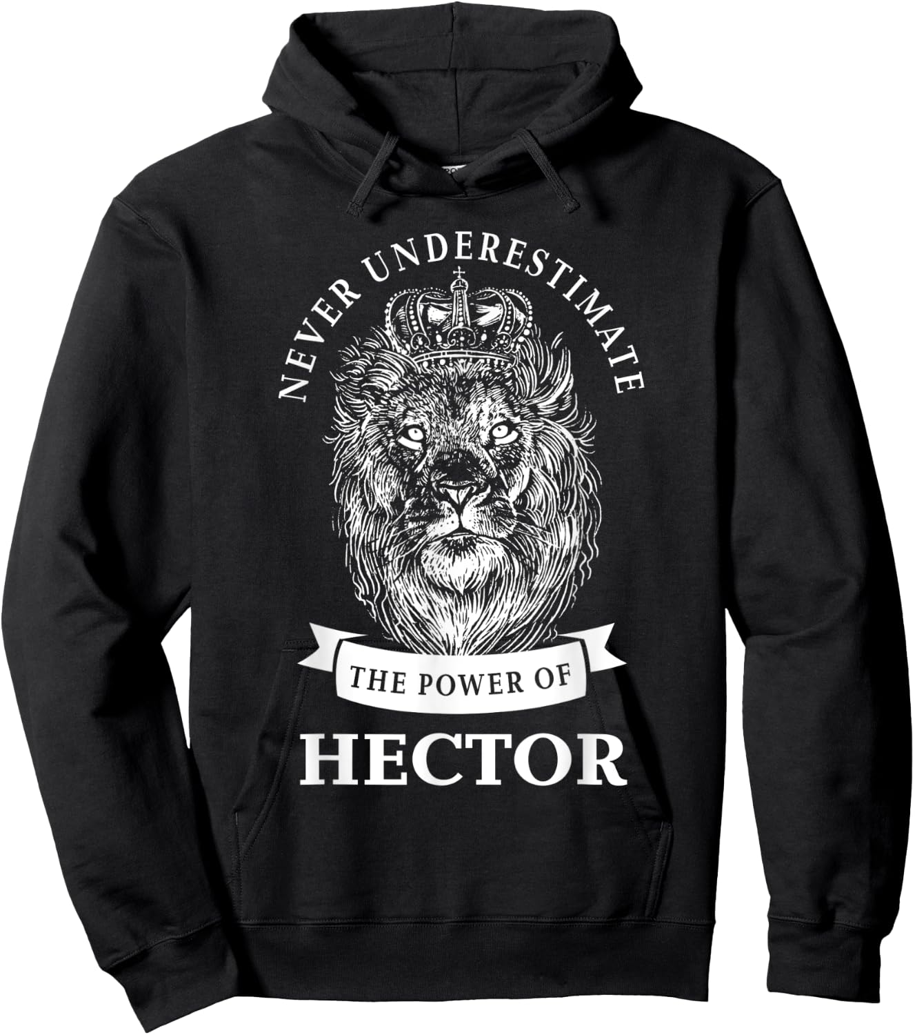 Hector Gift Name Lion Hoodie - Hoodie | Black