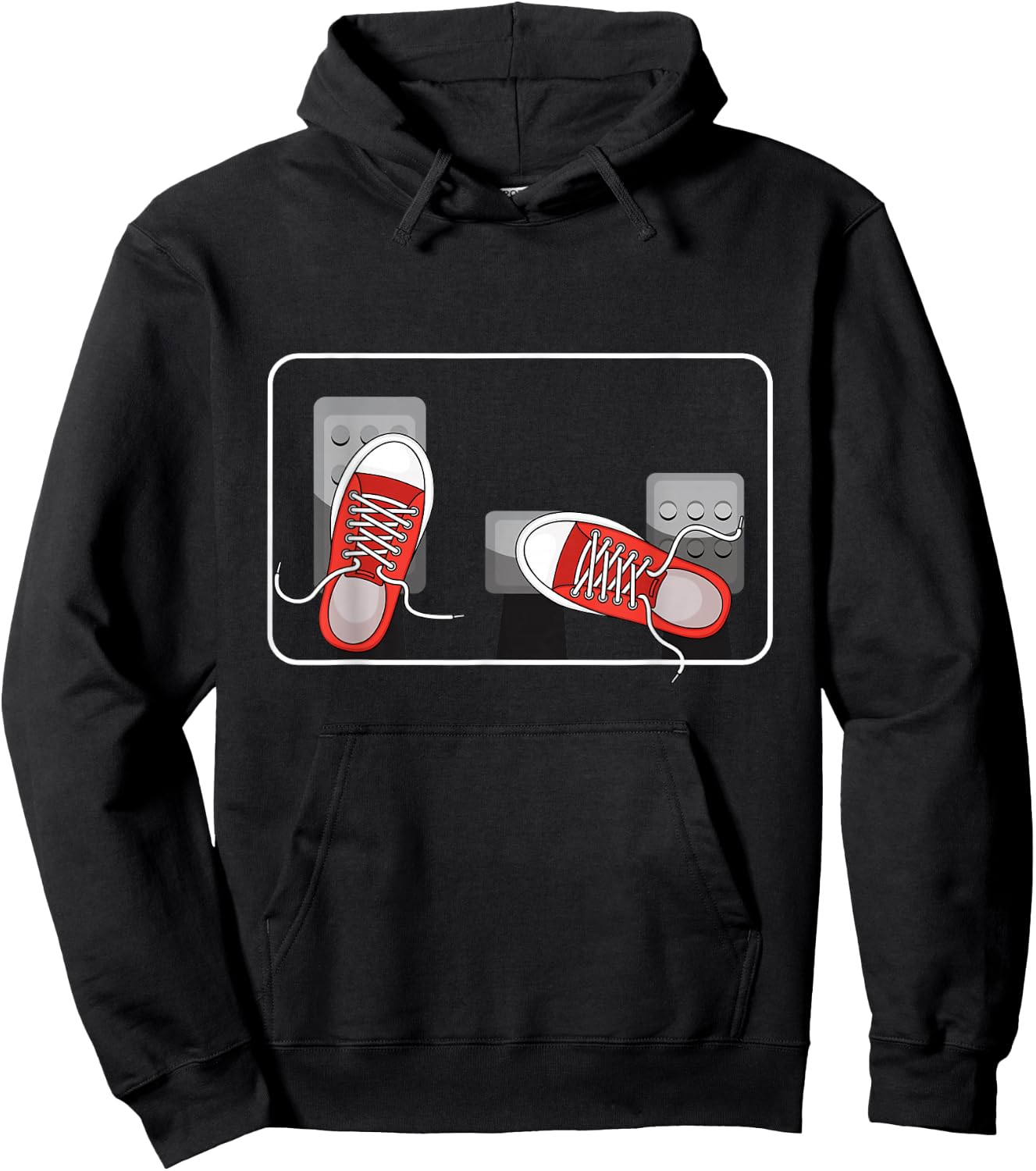 Three Pedals Manual Transmission Car Hoodie - Hoodie | Black