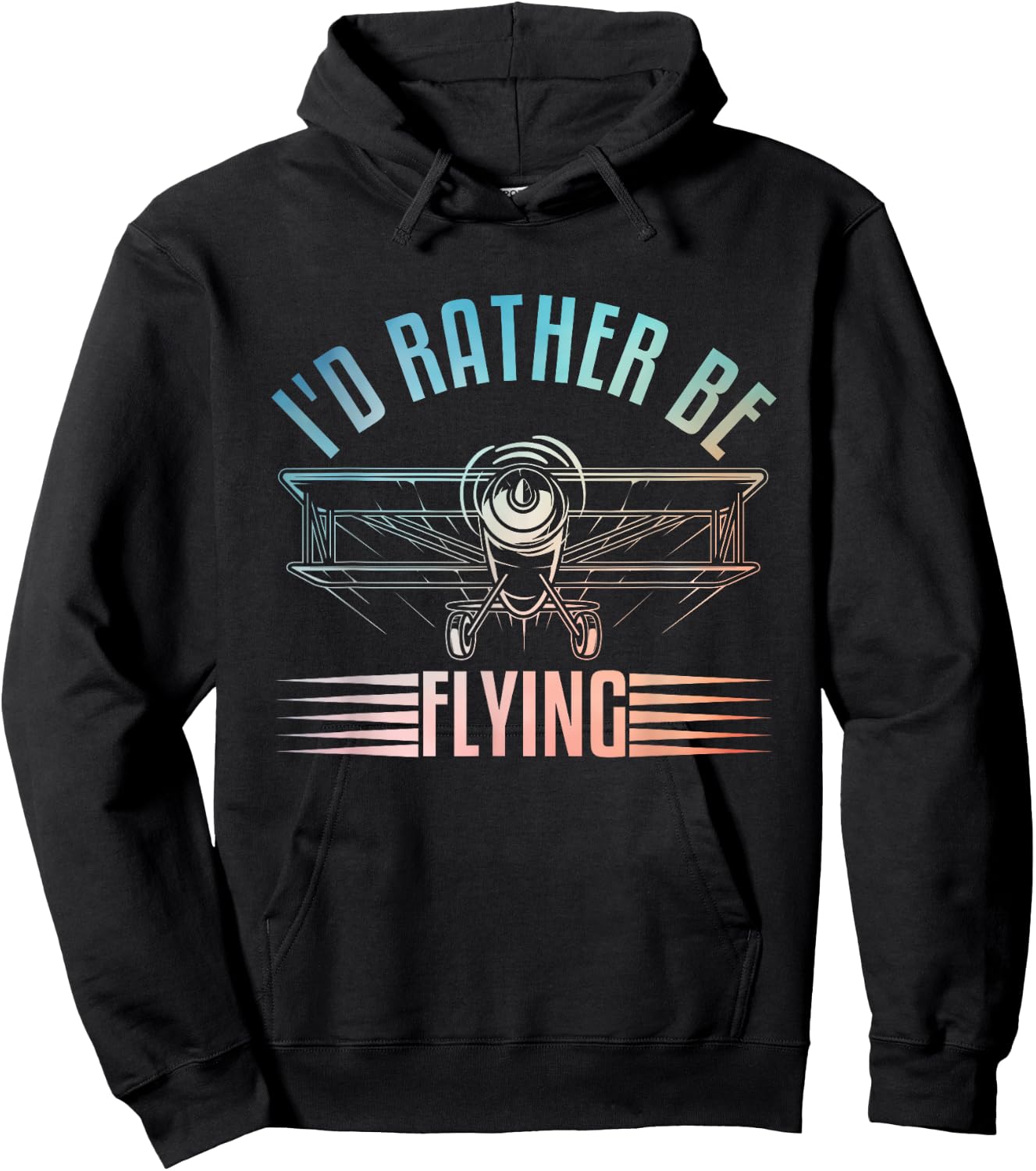 Funny Pilot Art Women Airplane Aviation Themed Pilot Hoodie - Hoodie | Black