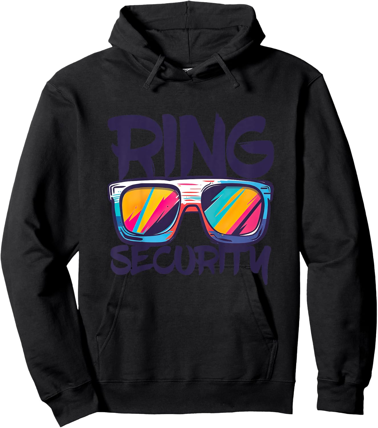 Kids Ring Security Shirt Kids Little Boys Ring Bearer Hoodie - Hoodie | Black