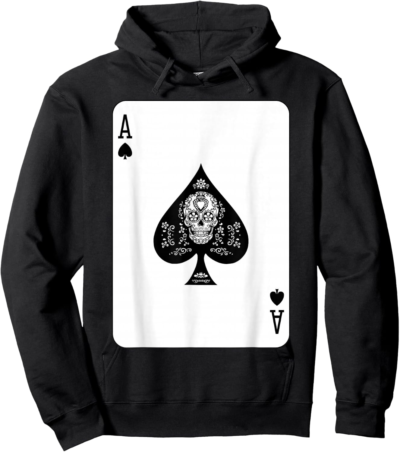 Ace of Spades at the card game Hoodie - Hoodie | Black