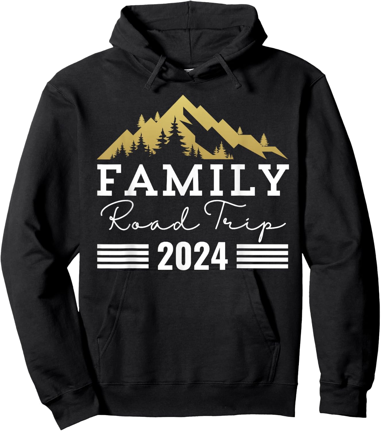 Family Road Trip 2024 RV Camping Summer Vacation Matching Hoodie - Hoodie | Black