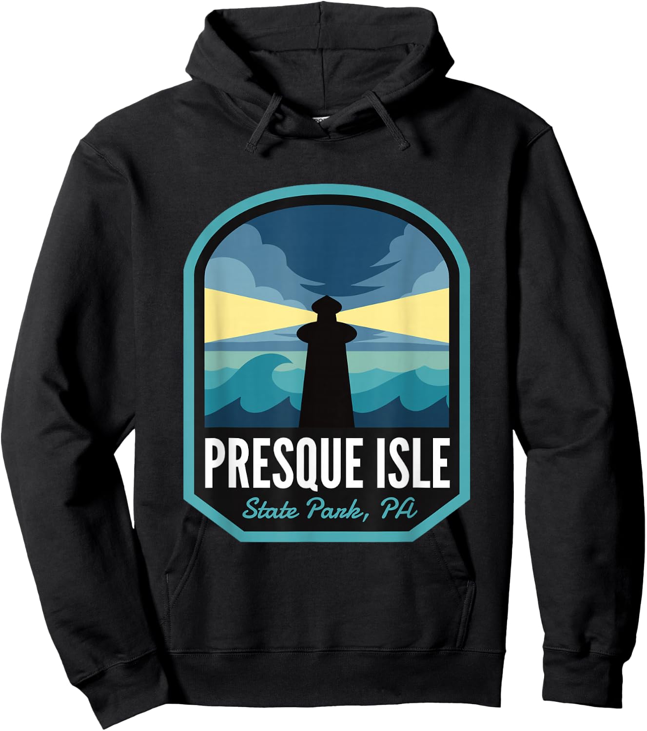 Presque Isle State Park Pennsylvania Hoodie - Hoodie | Black