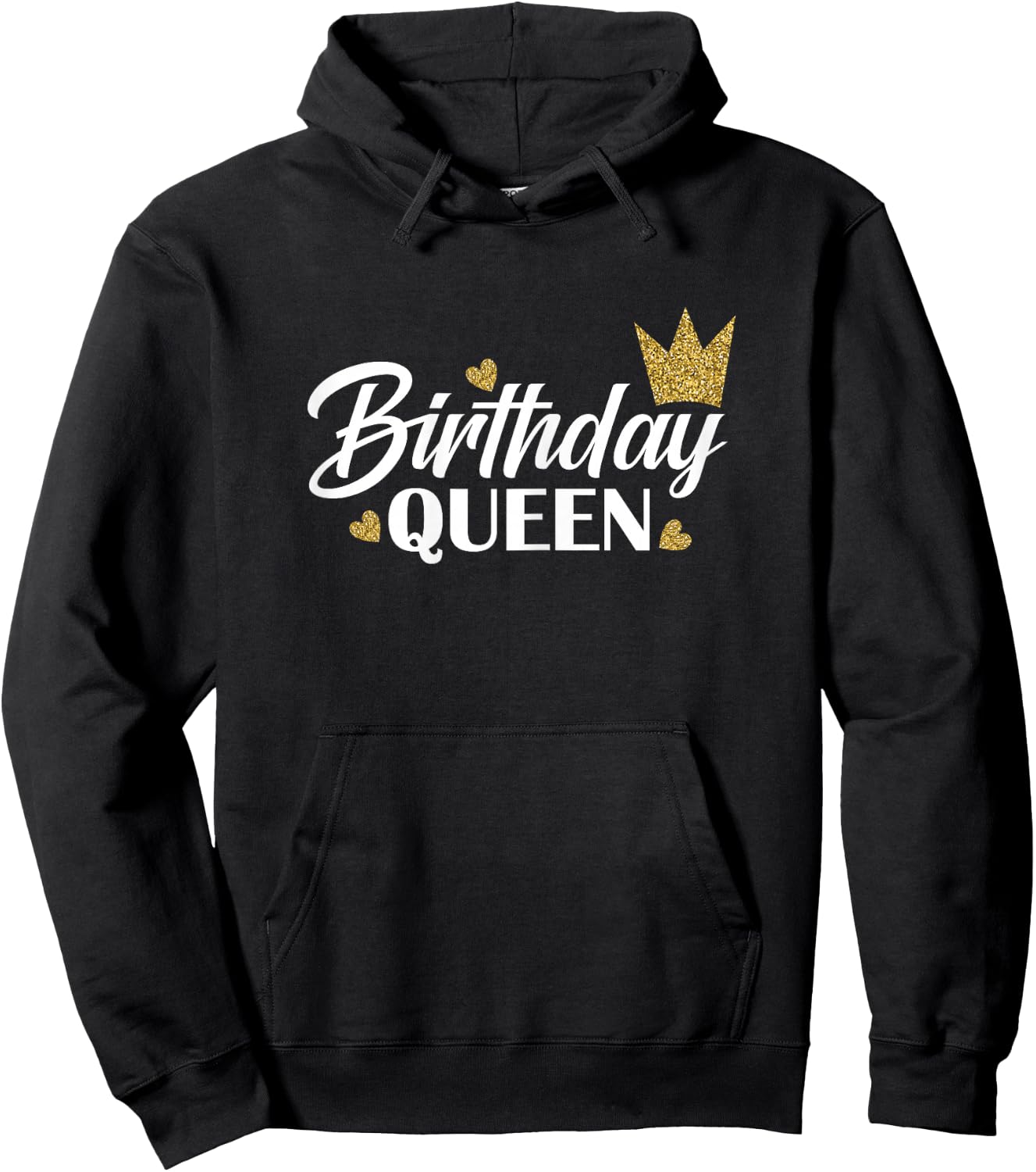 Birthday Queen , Black, Female X-Small Hoodie - Hoodie | Black