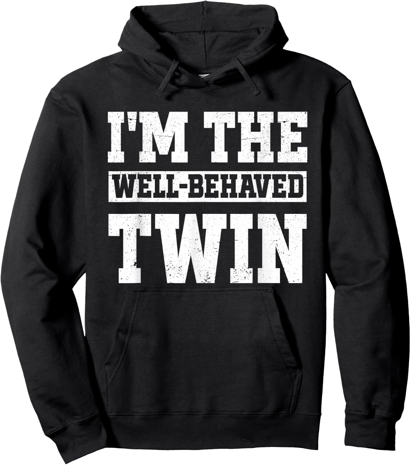 Twin Sister Funny Twins Hoodie - Hoodie | Black