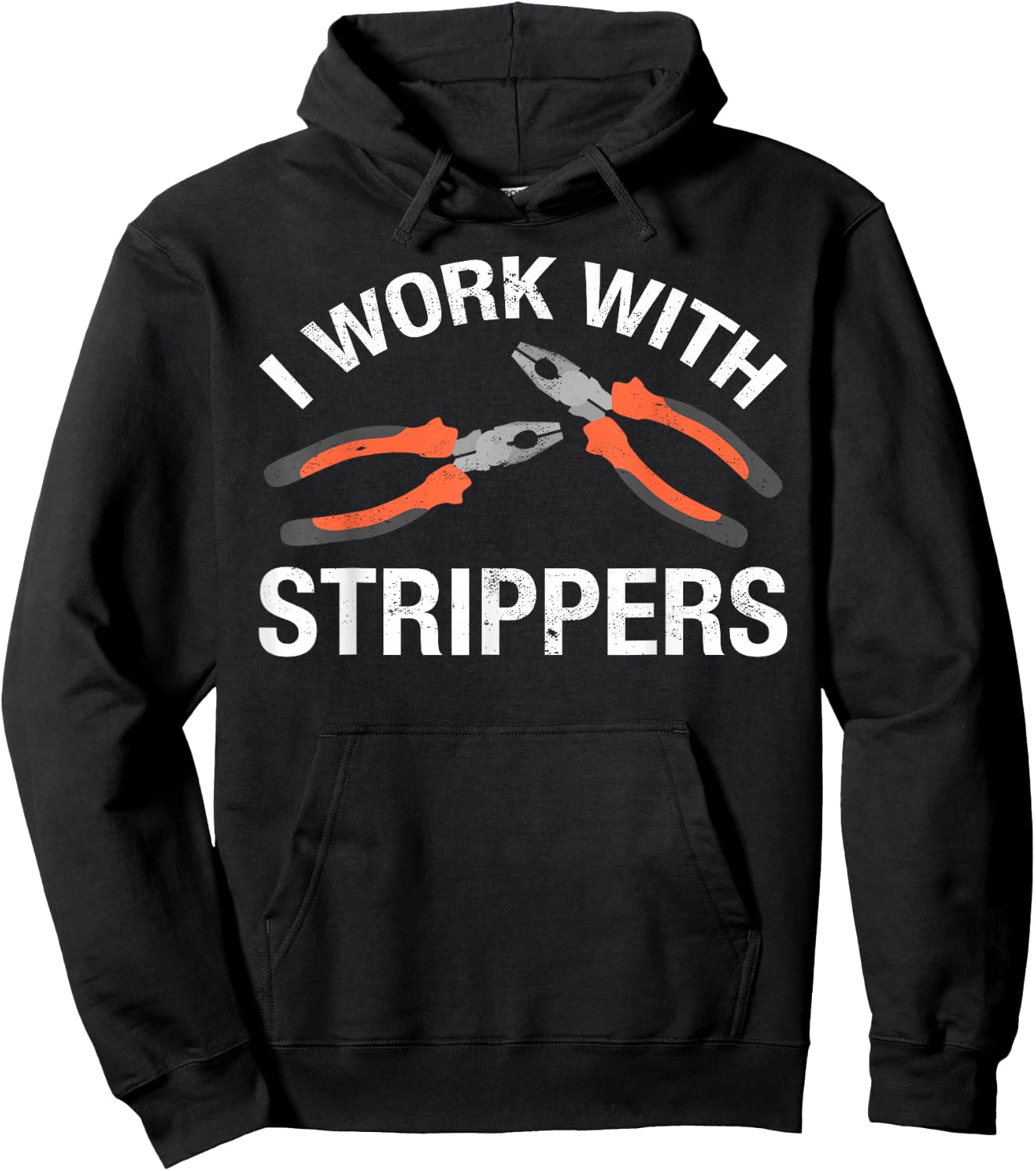 I Work With Strippers Hoodie - Hoodie | Black