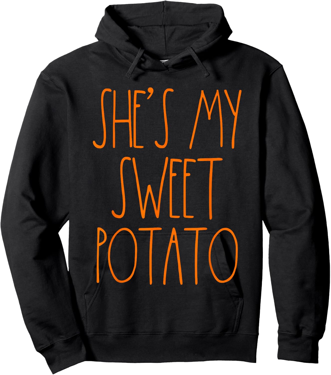 Shes My Sweet Potato I Yam Set Thanksgiving Couple Shirts Hoodie - Hoodie | Black