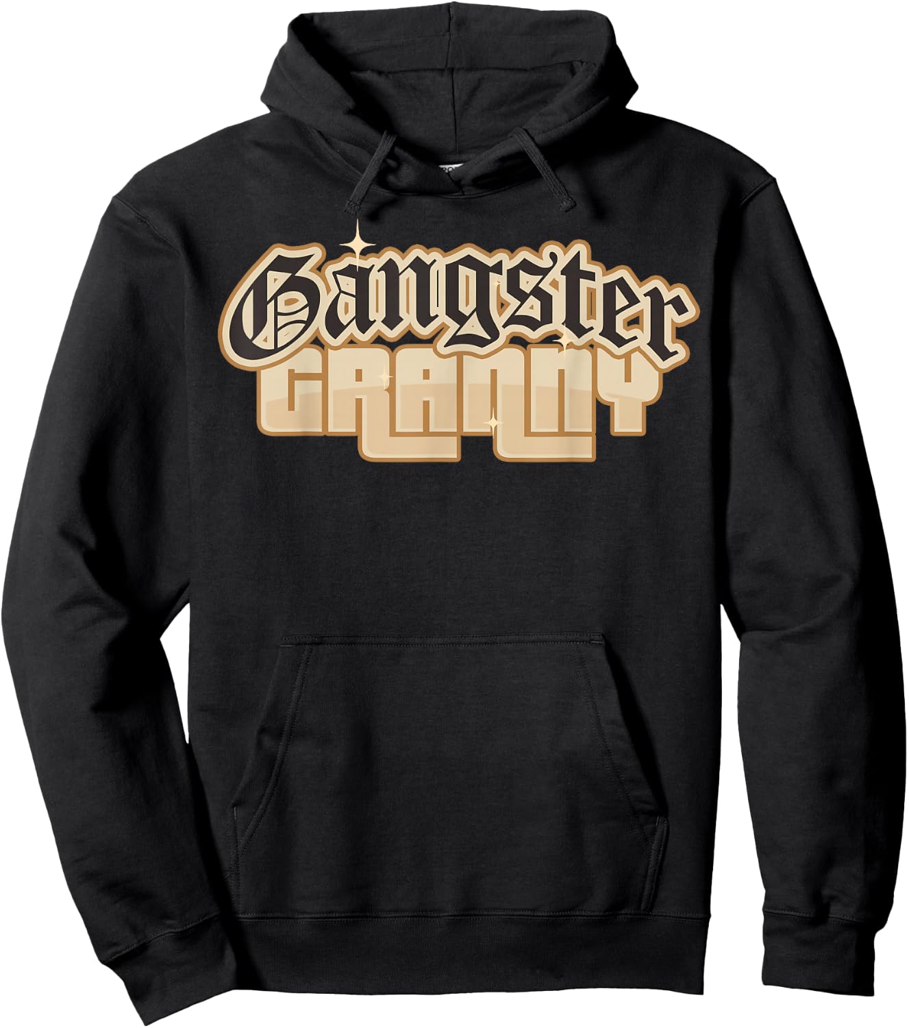 Emo Gangsta Granny Gangster Grandmother for Grandma Grammy Hoodie - Hoodie | Black