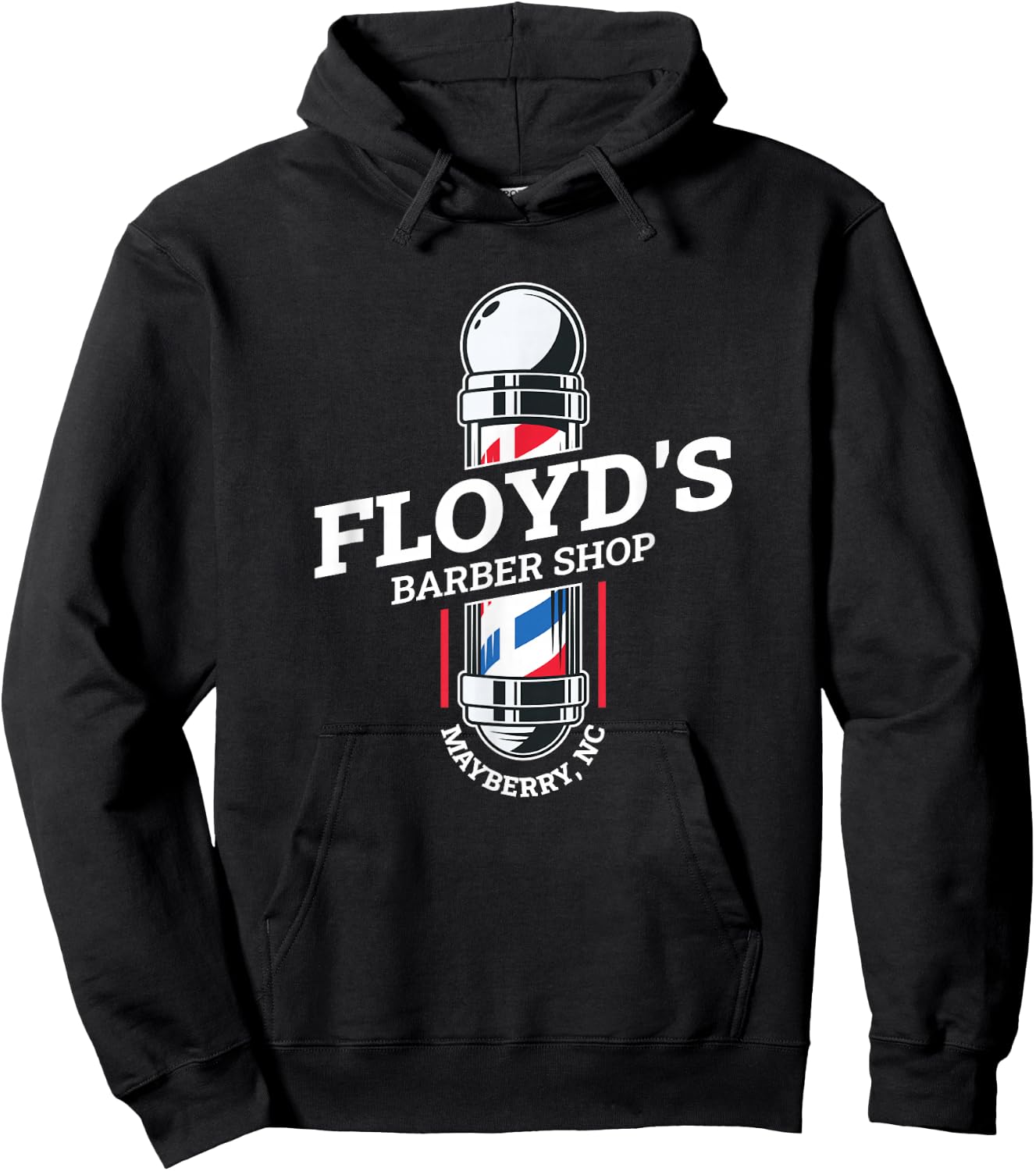Floyd’s Barber Shop Mayberry North Carolina Hoodie - Hoodie | Black