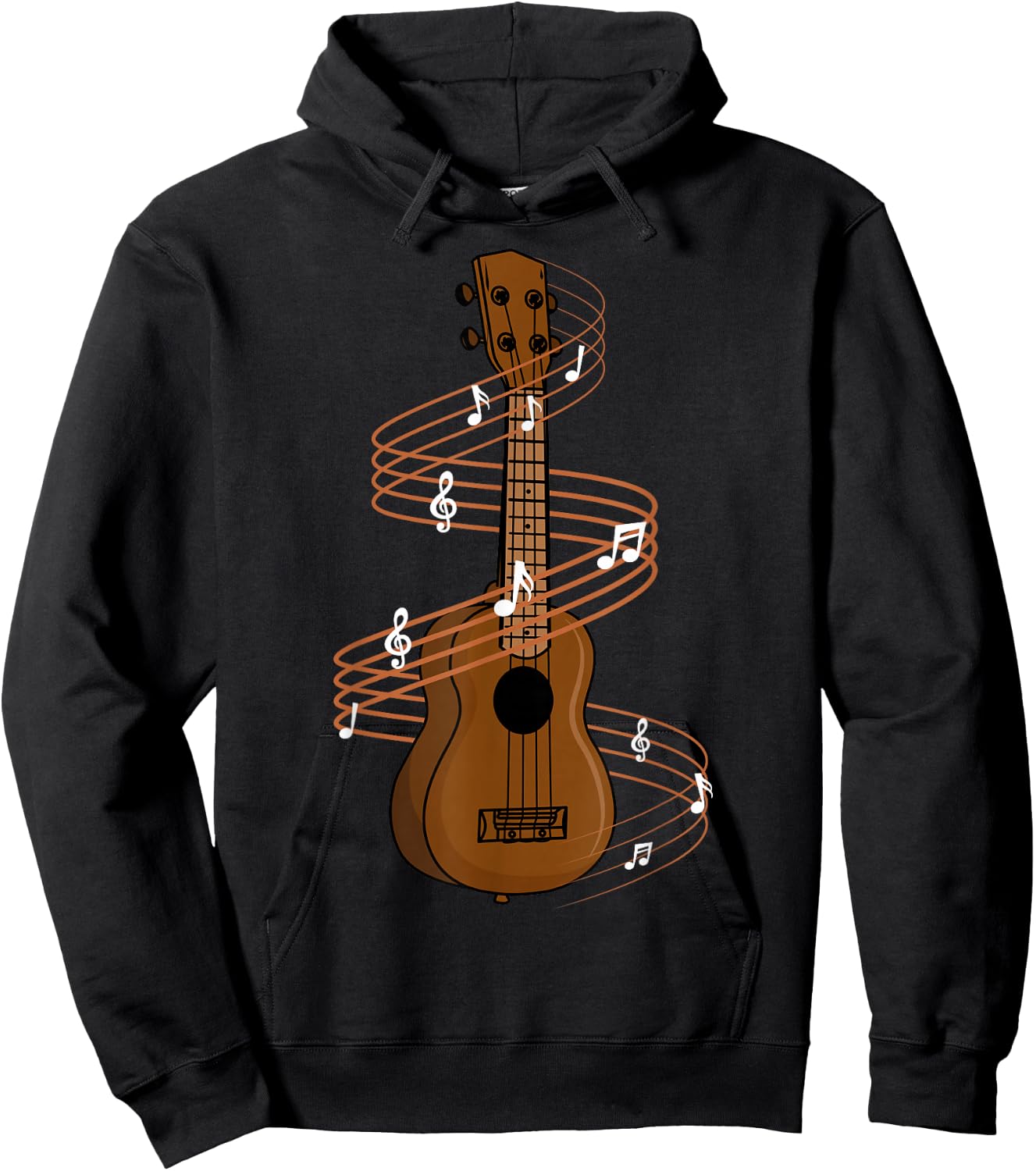 Ukulele Four String Instrument Hoodie - Hoodie | Black