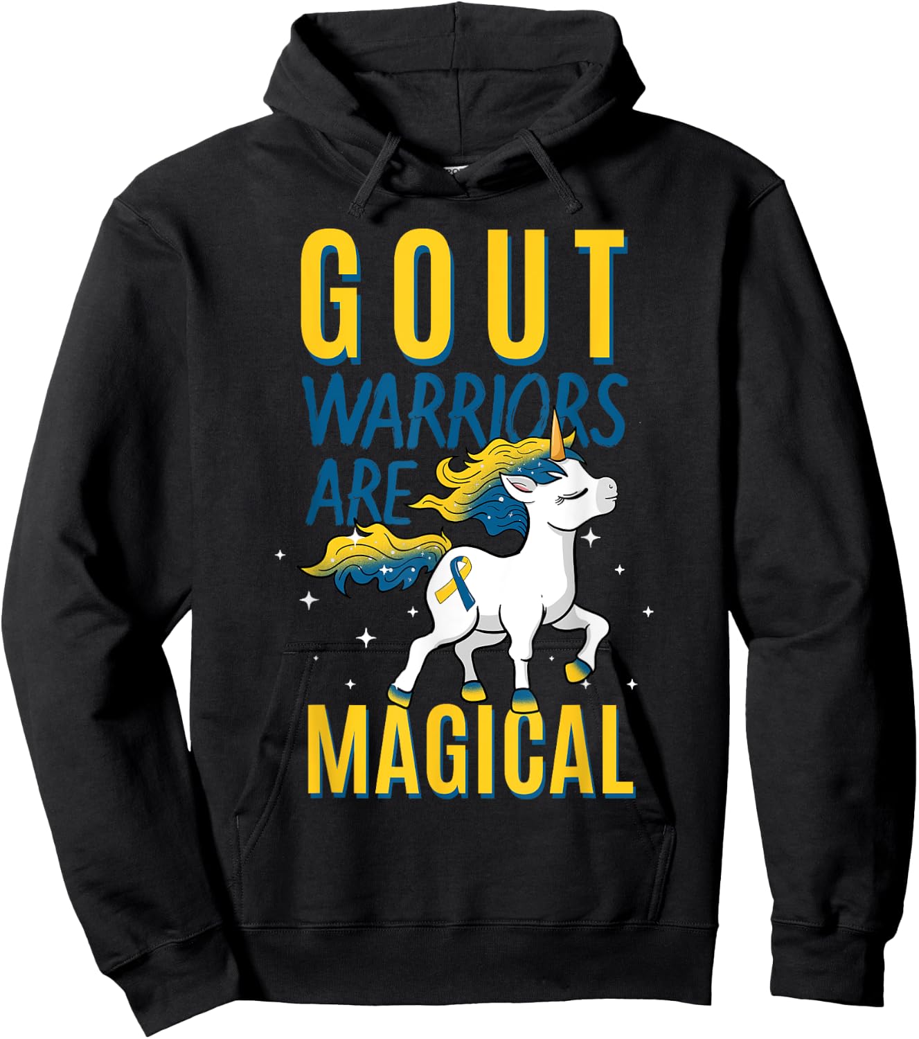 Gout Warrior Awareness Ribbon Warrior Arthritis Podagra Hoodie - Hoodie | Black