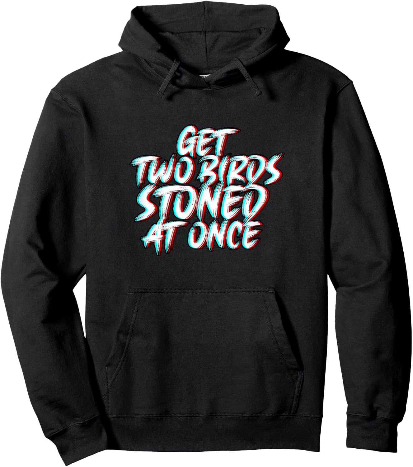 Two Birds Stoned Funny Trailer Park Weed Hoodie - Hoodie | Black