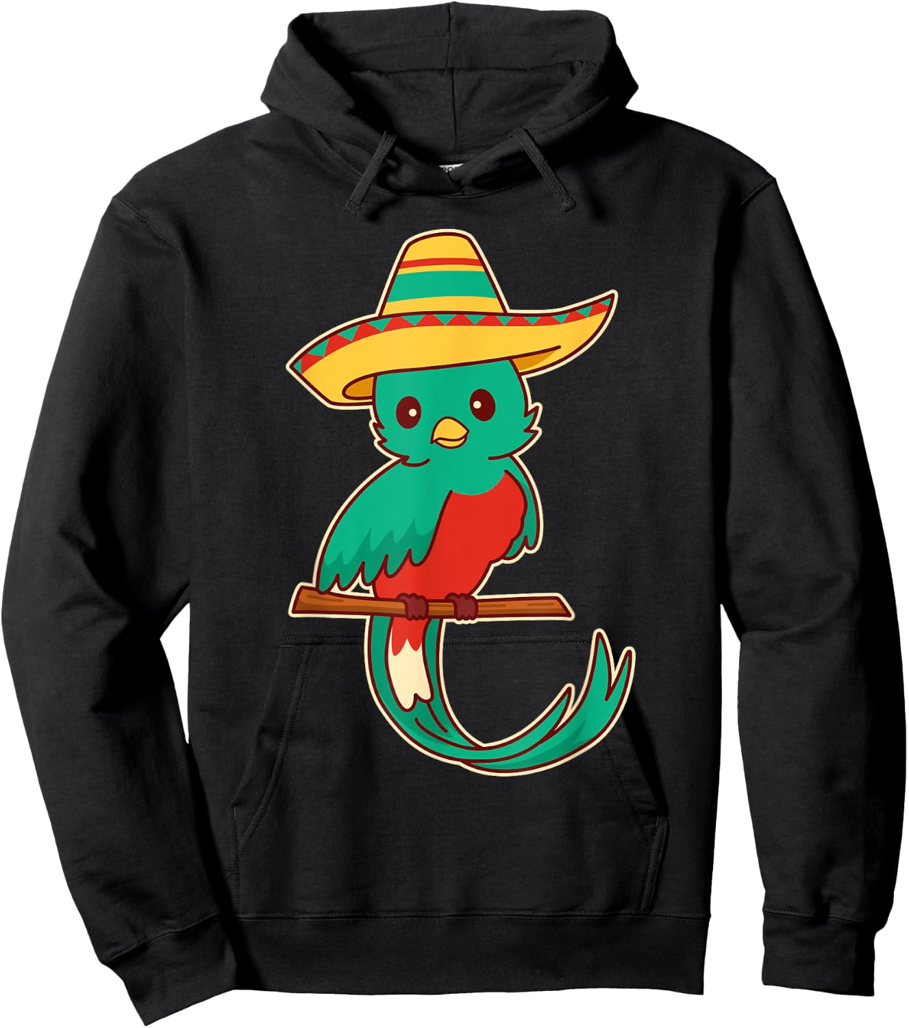 Guatemala Quetzal Bird With Sombrero - Quetzals Hoodie - Hoodie | Black