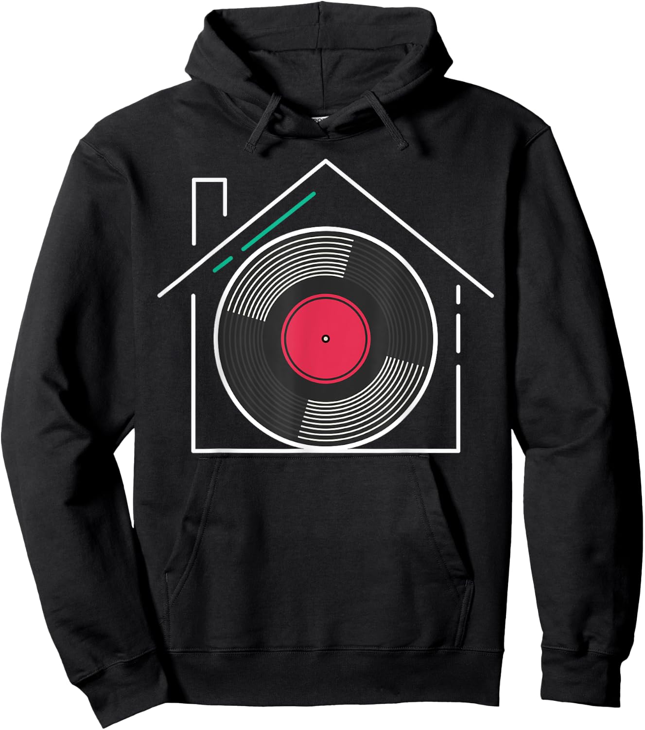 House Music DJ Turntable Hoodie - Hoodie | Black