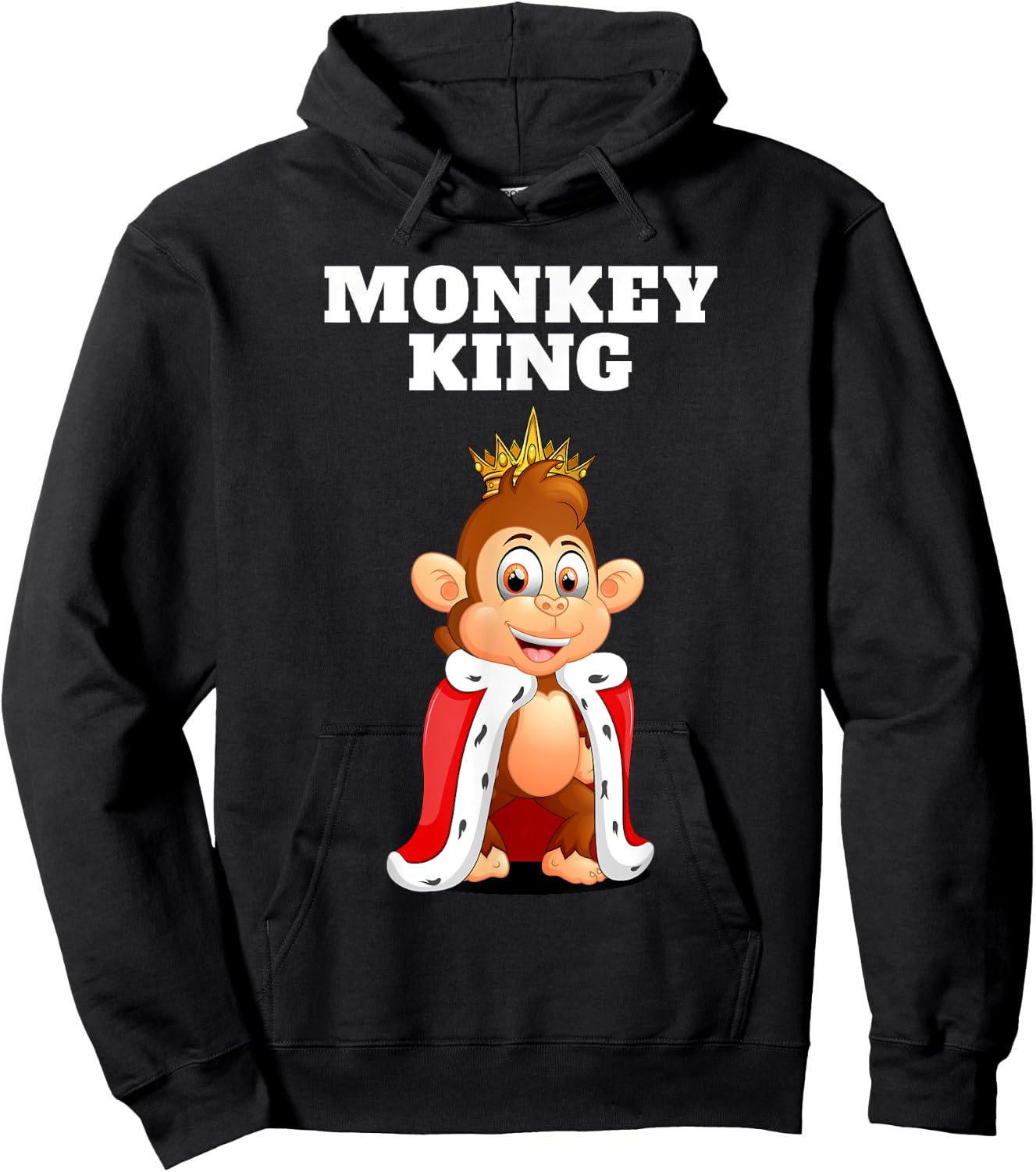 Monkey King | Boys Monkey | Monkey Hoodie - Hoodie | Black