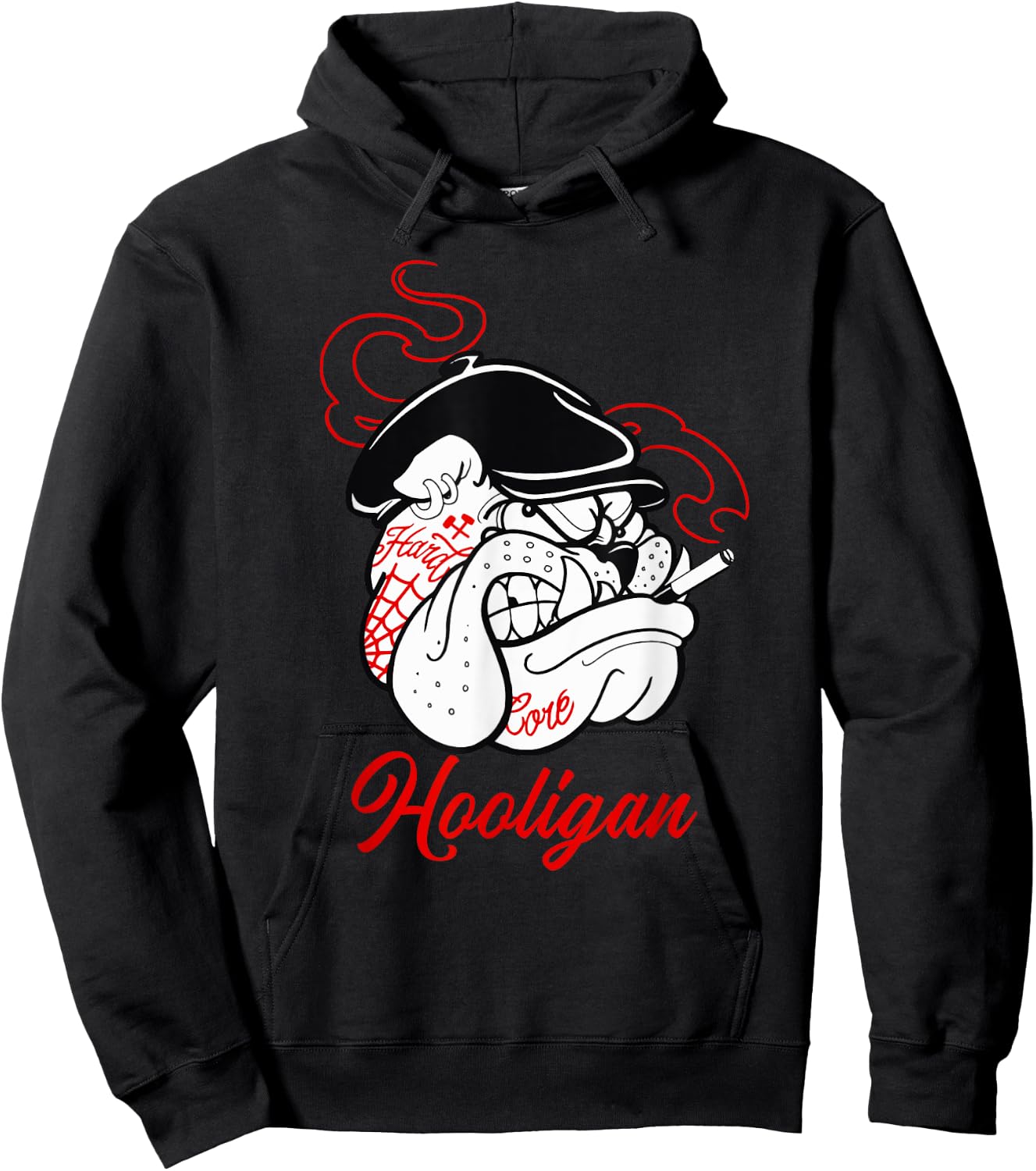 New York Hardcore Bulldog Hooligan Street Punk Revolution Women Hoodie - Hoodie | Black