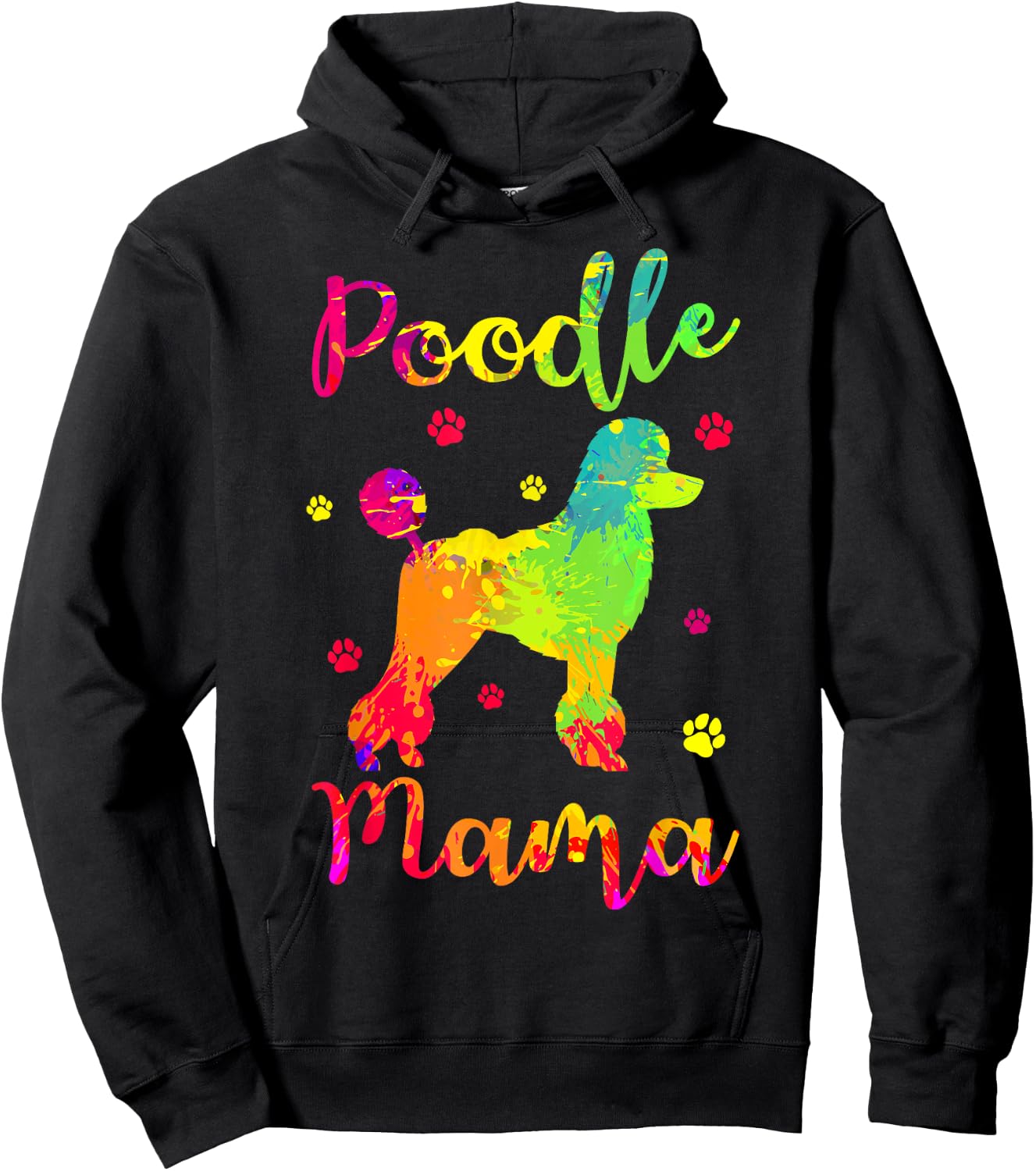 Poodle Mama Dog Breeders Pet Water Retriever Mother's Day Hoodie - Hoodie | Black