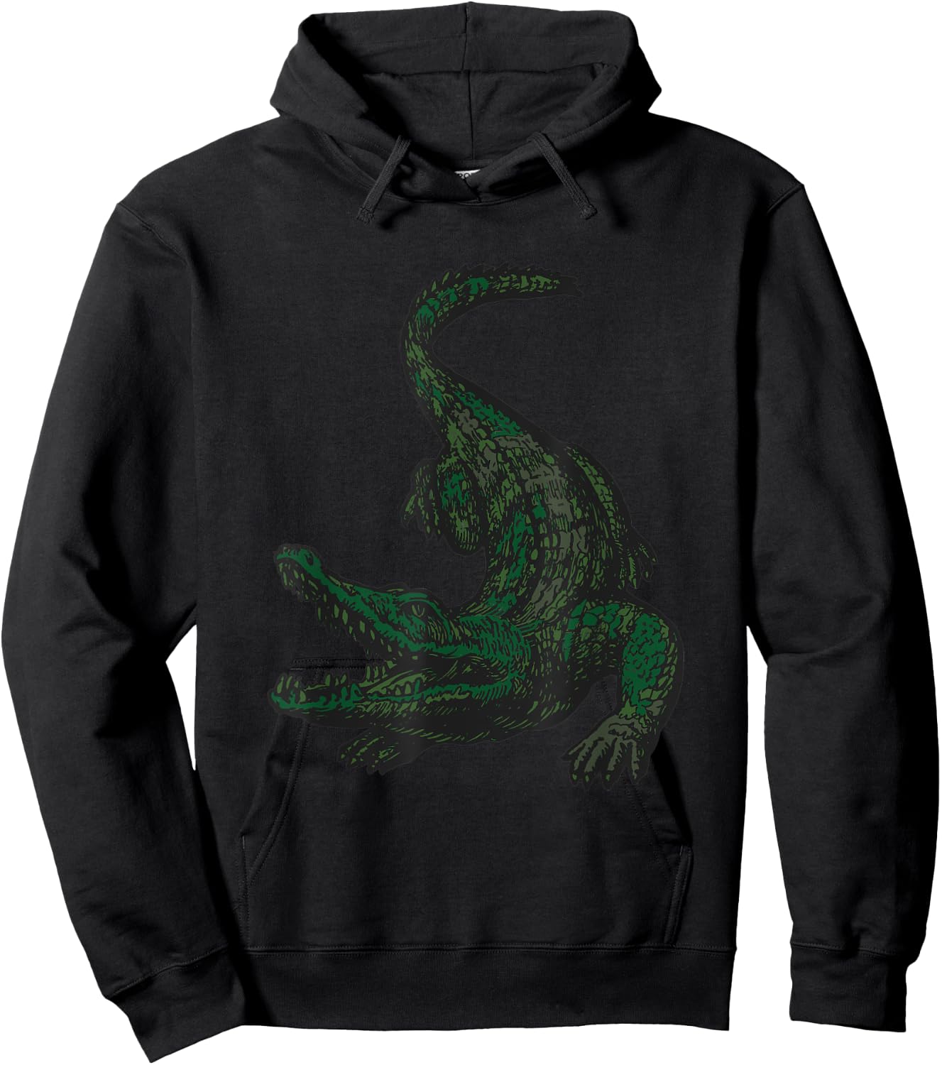 Military Alligator Camo Crocodile Veteran Hoodie - Hoodie | Black