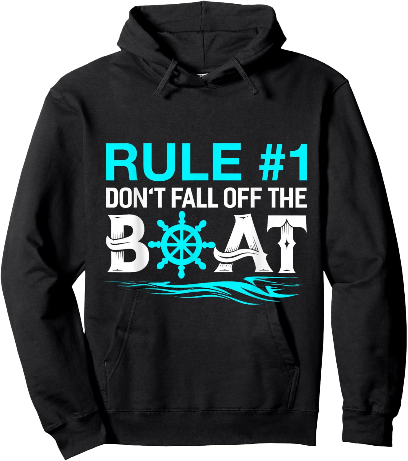 Rule #1 Don't Fall Off The Boat Shirt Cruise Ship Hoodie - Hoodie | Black