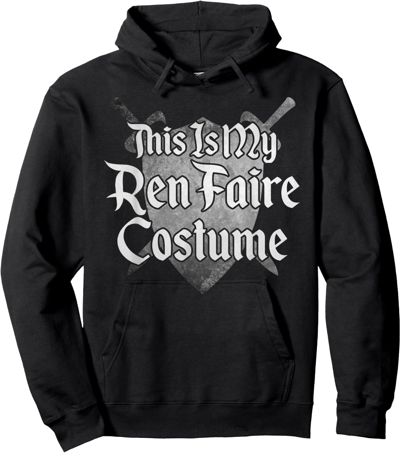 THIS IS MY REN FAIRE COSTUME Funny Medieval Renaissance Fair Hoodie - Hoodie | Black