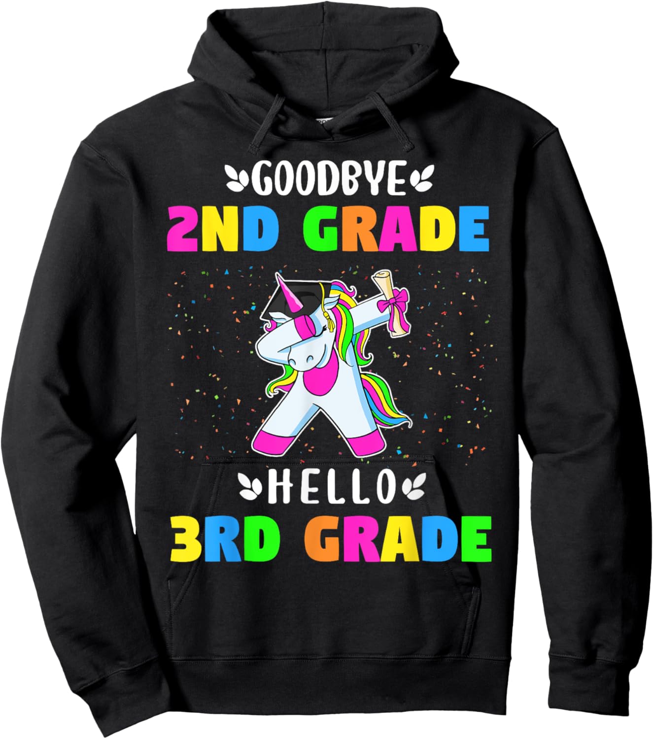 Goodbye Second Grade Hello Third Grade Hoodie - Hoodie | Black